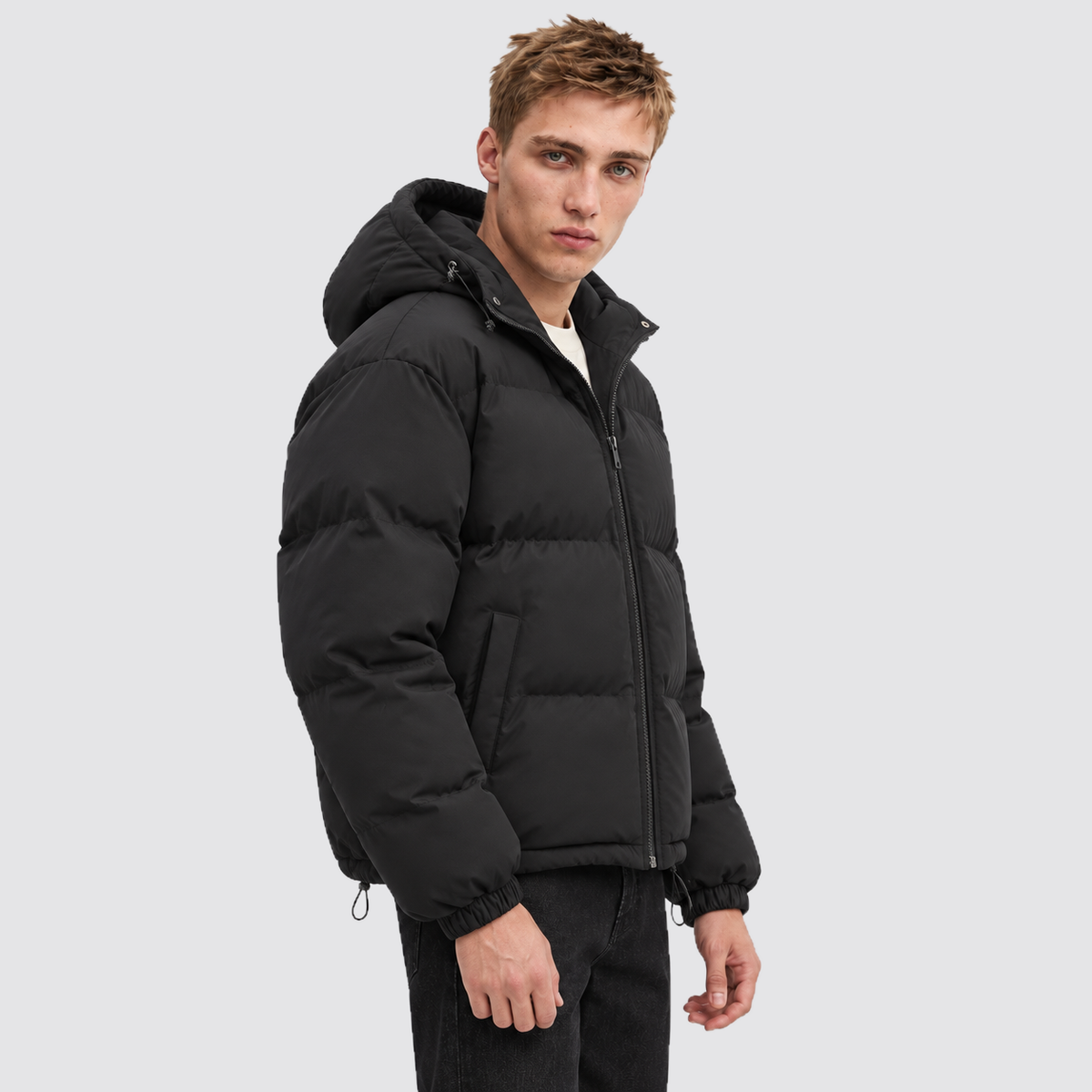 Giacca Imbottita Unisex in Cotone con Cappuccio Otto Colori