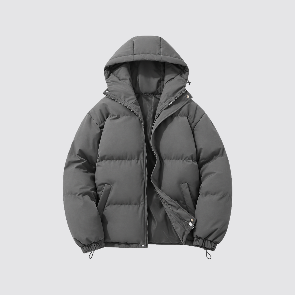 Giacca Imbottita Unisex in Cotone con Cappuccio Otto Colori