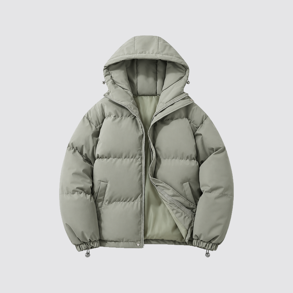 Giacca Imbottita Unisex in Cotone con Cappuccio Otto Colori
