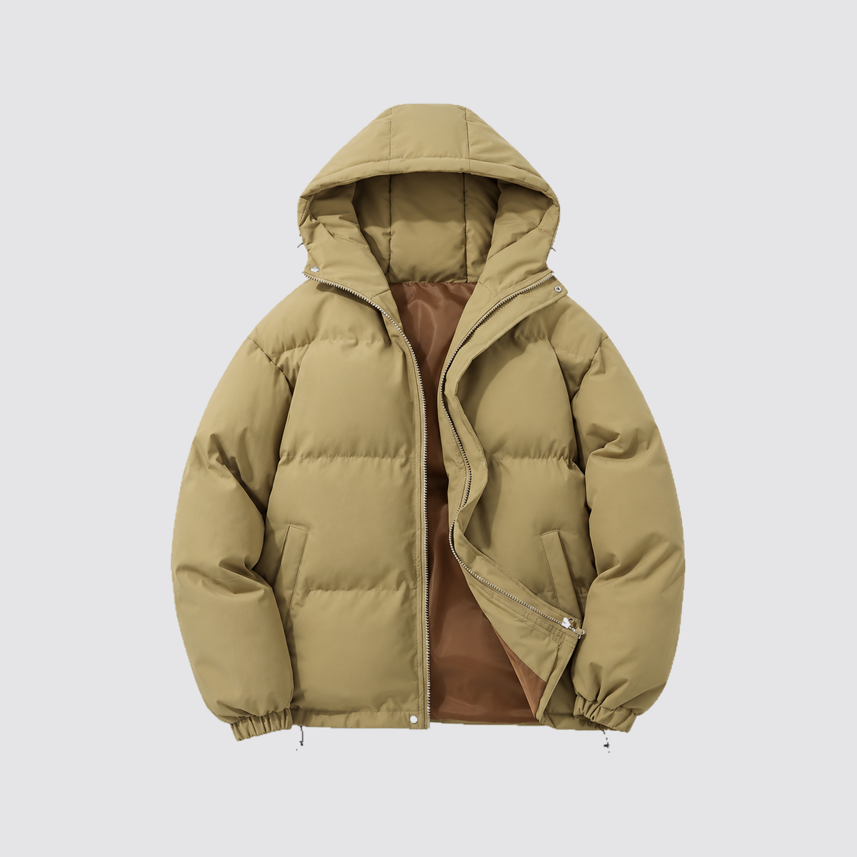 Giacca Imbottita Unisex in Cotone con Cappuccio Otto Colori