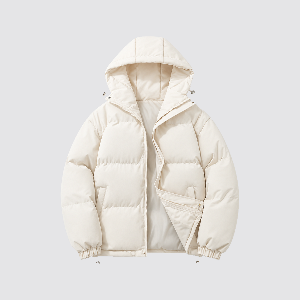 Giacca Imbottita Unisex in Cotone con Cappuccio Otto Colori