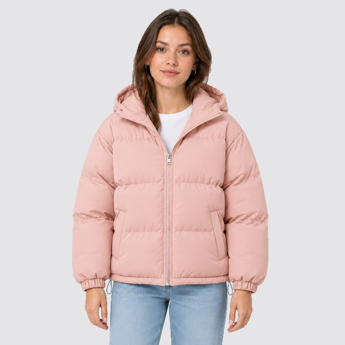 Giacca Imbottita Unisex in Cotone con Cappuccio Otto Colori