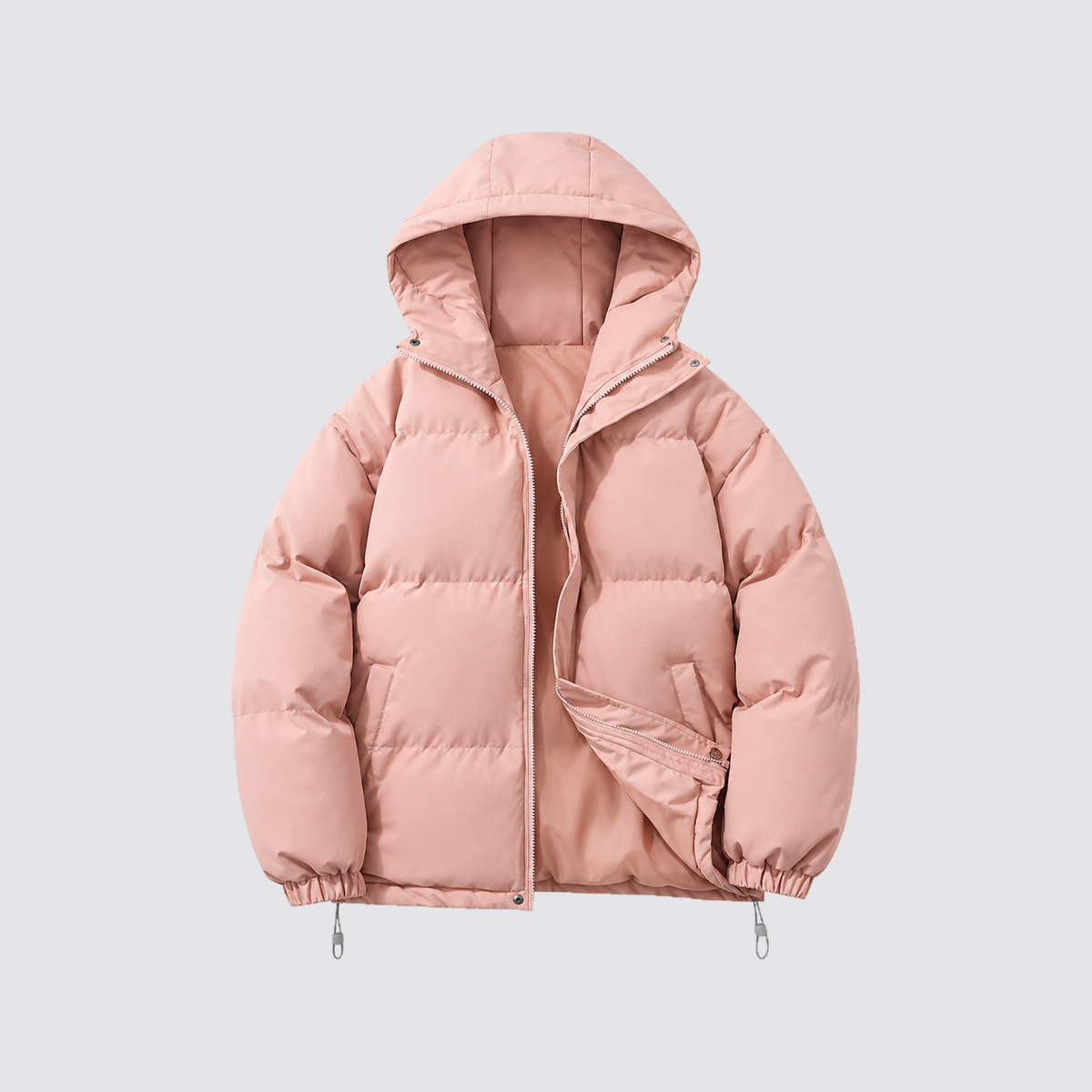Giacca Imbottita Unisex in Cotone con Cappuccio Otto Colori