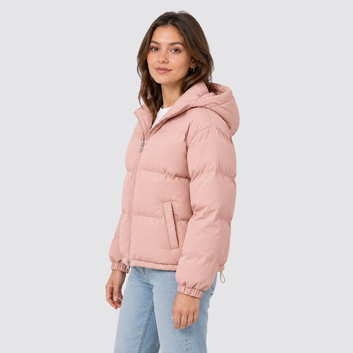 Giacca Imbottita Unisex in Cotone con Cappuccio Otto Colori