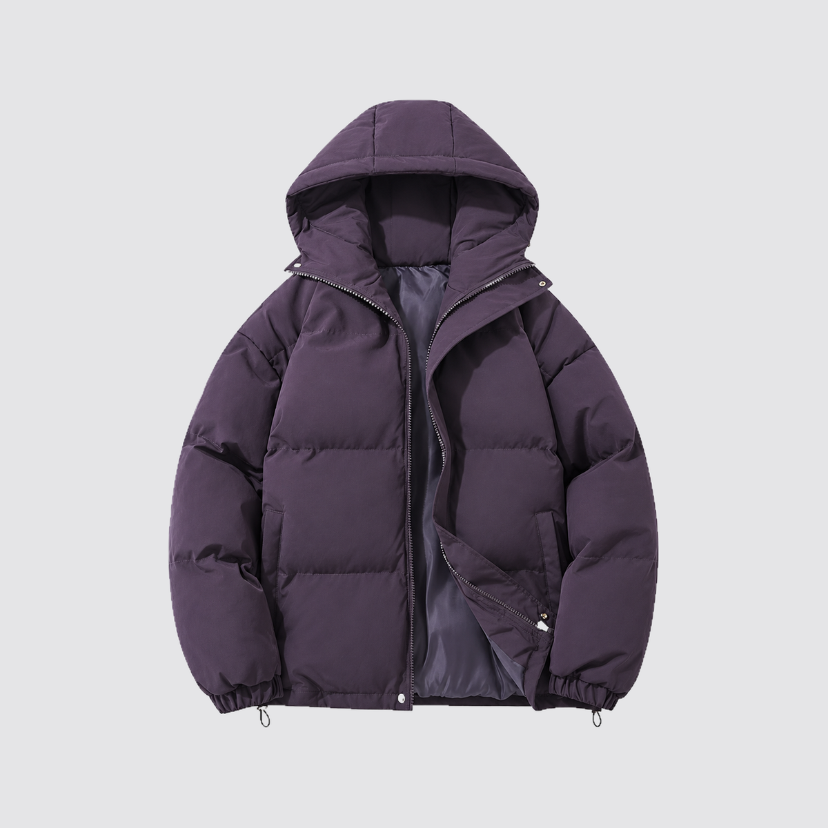 Giacca Imbottita Unisex in Cotone con Cappuccio Otto Colori