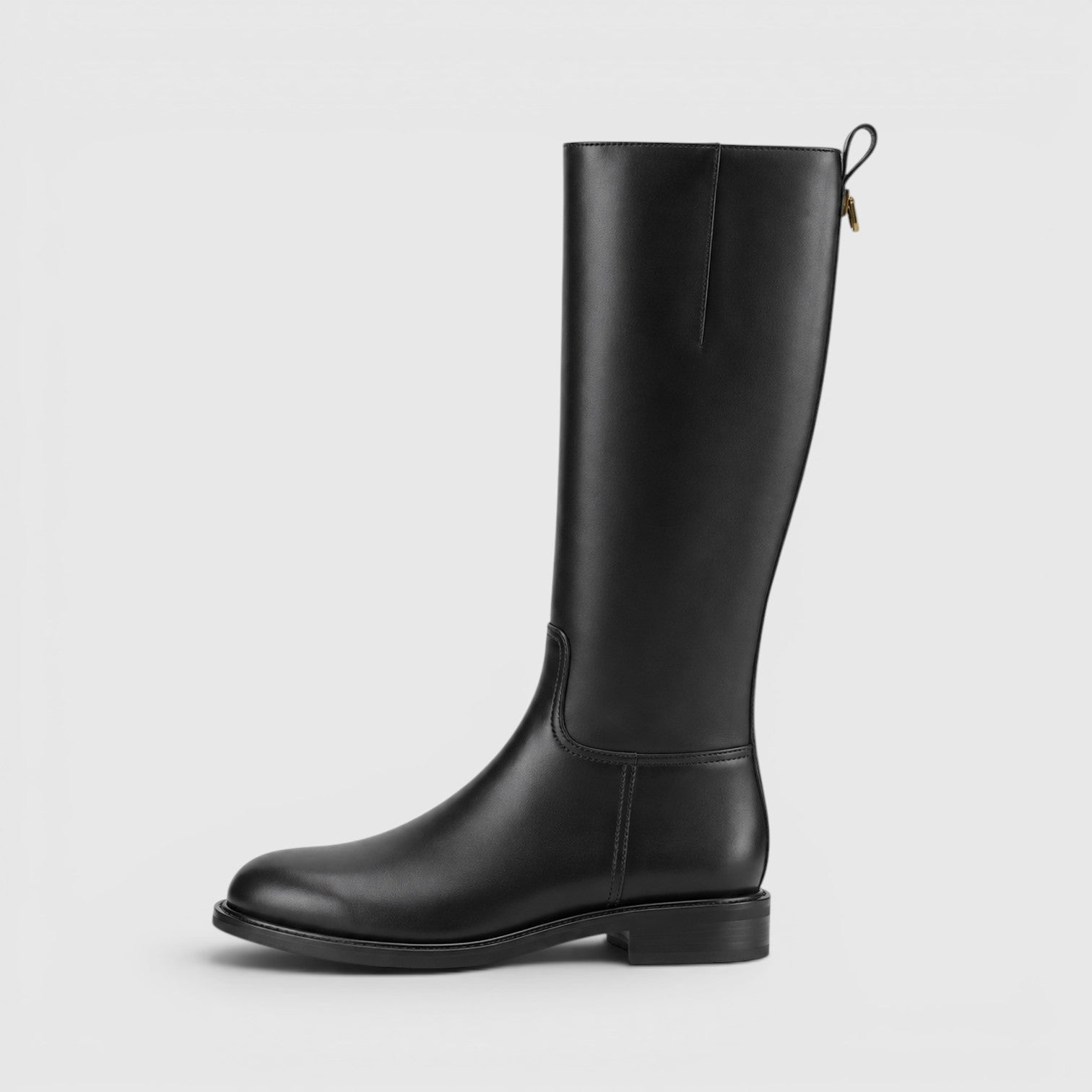Stivali Donna al Ginocchio con Zip Tacco Medio Classici