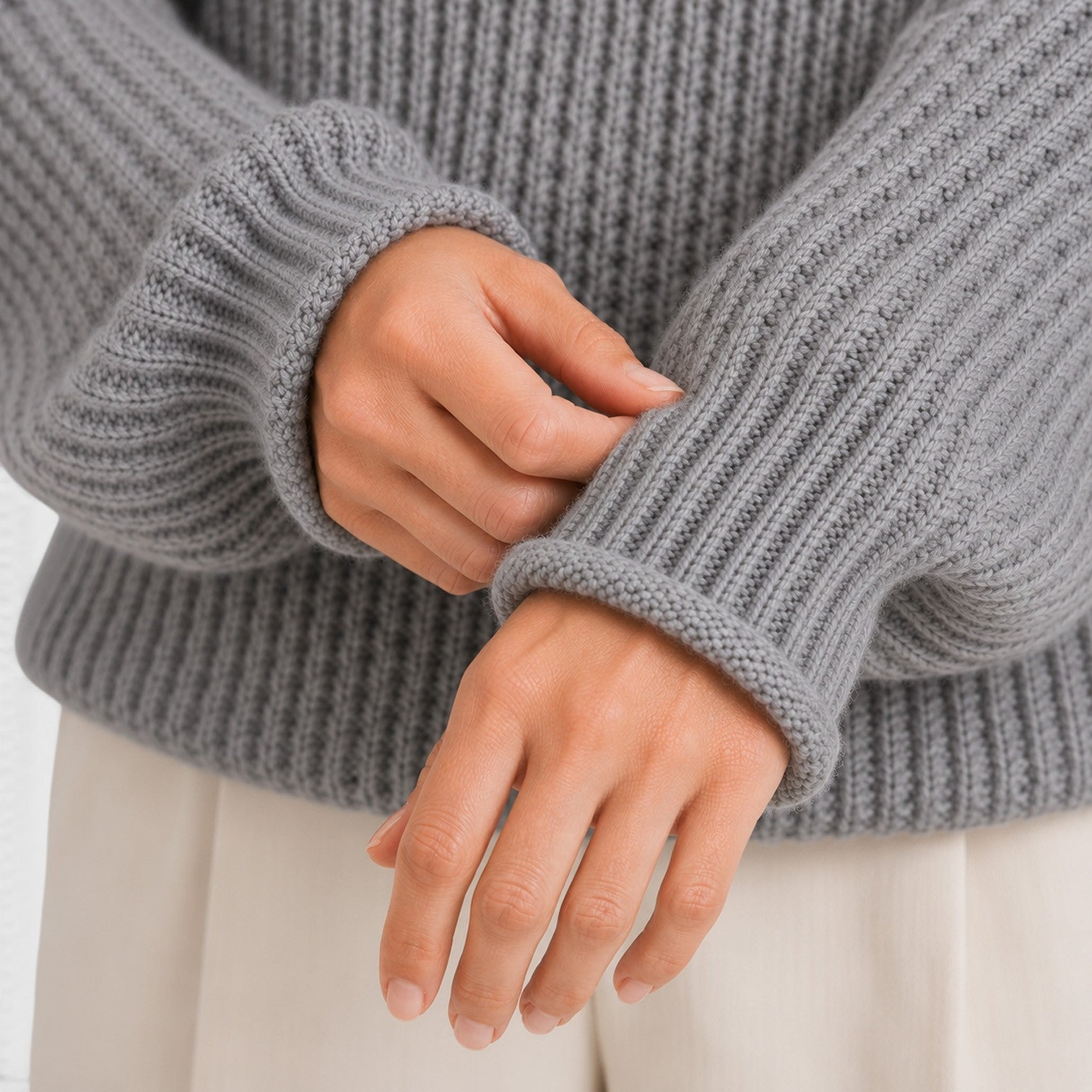 Maglione Donna Dolcevita Morbido in Maglia Quotidiano