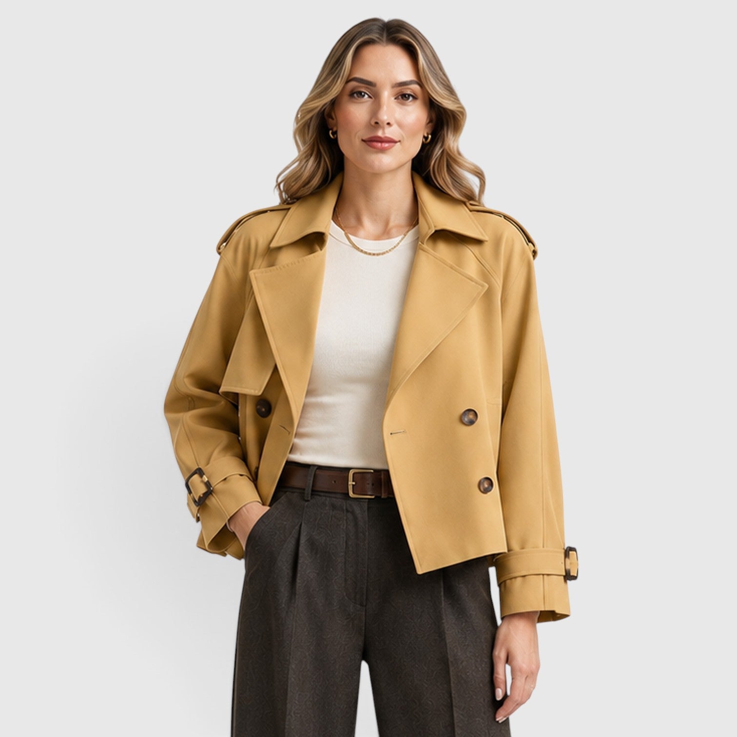 Trench Donna Doppiopetto Leggero Smart Casual