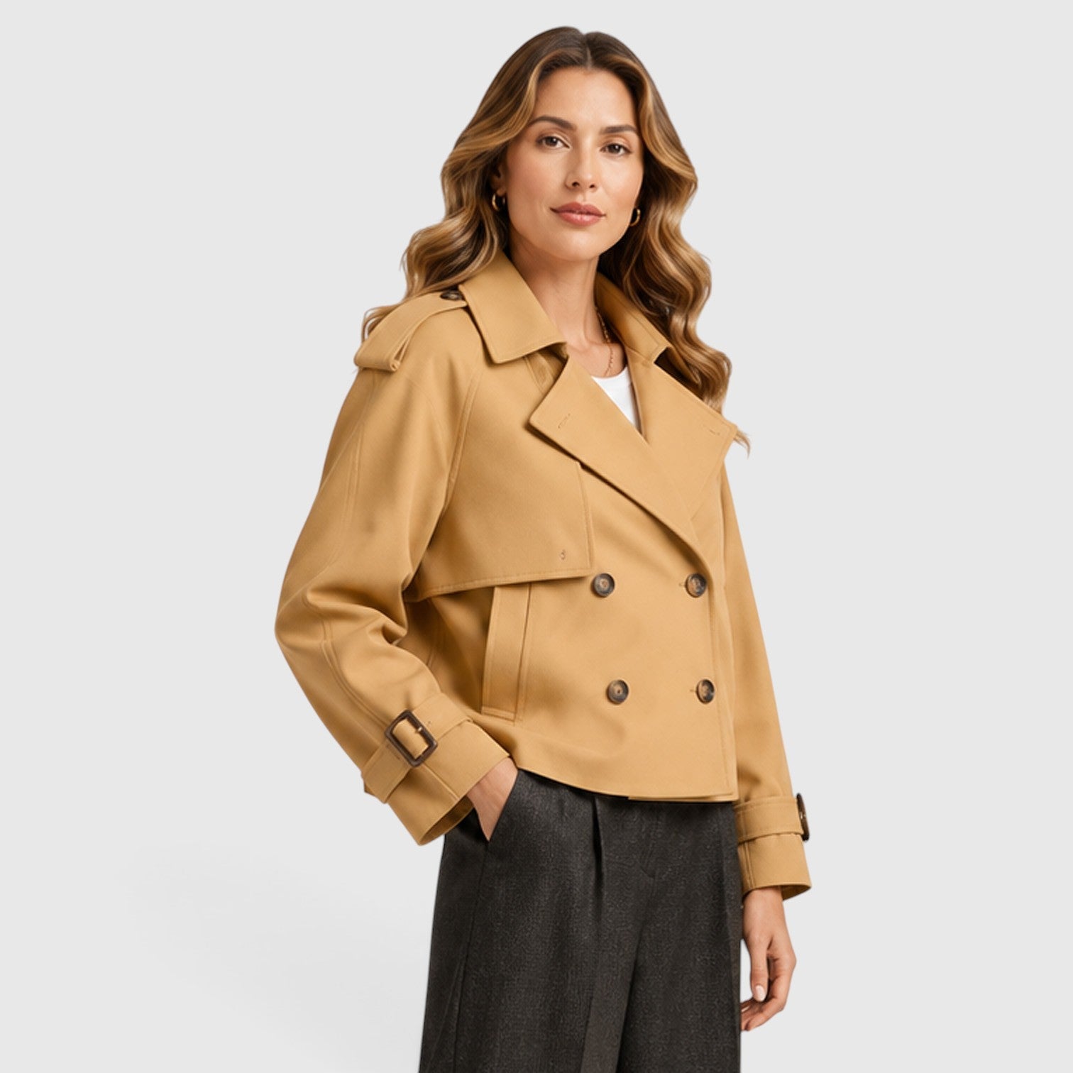 Trench Donna Doppiopetto Leggero Smart Casual