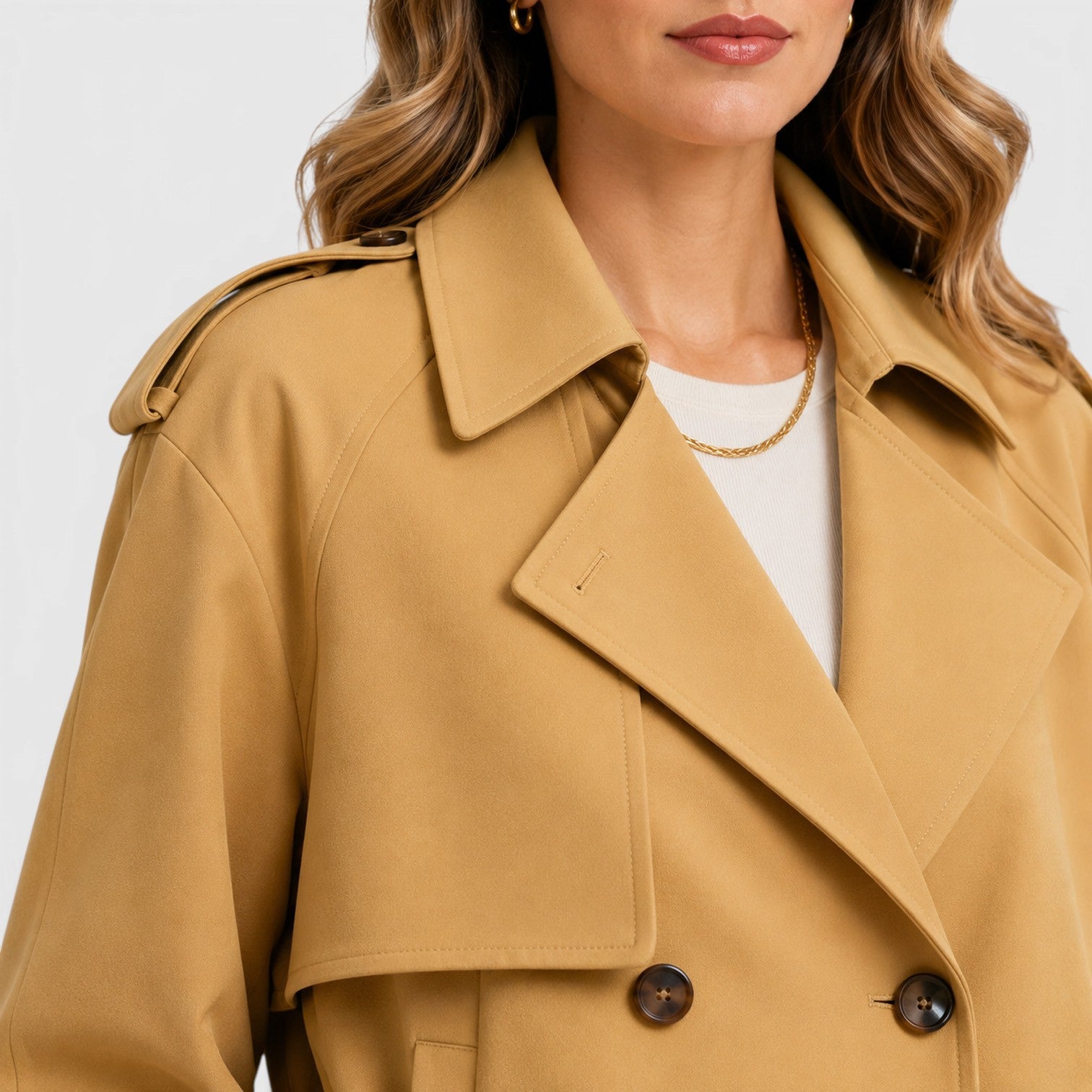 Trench Donna Doppiopetto Leggero Smart Casual