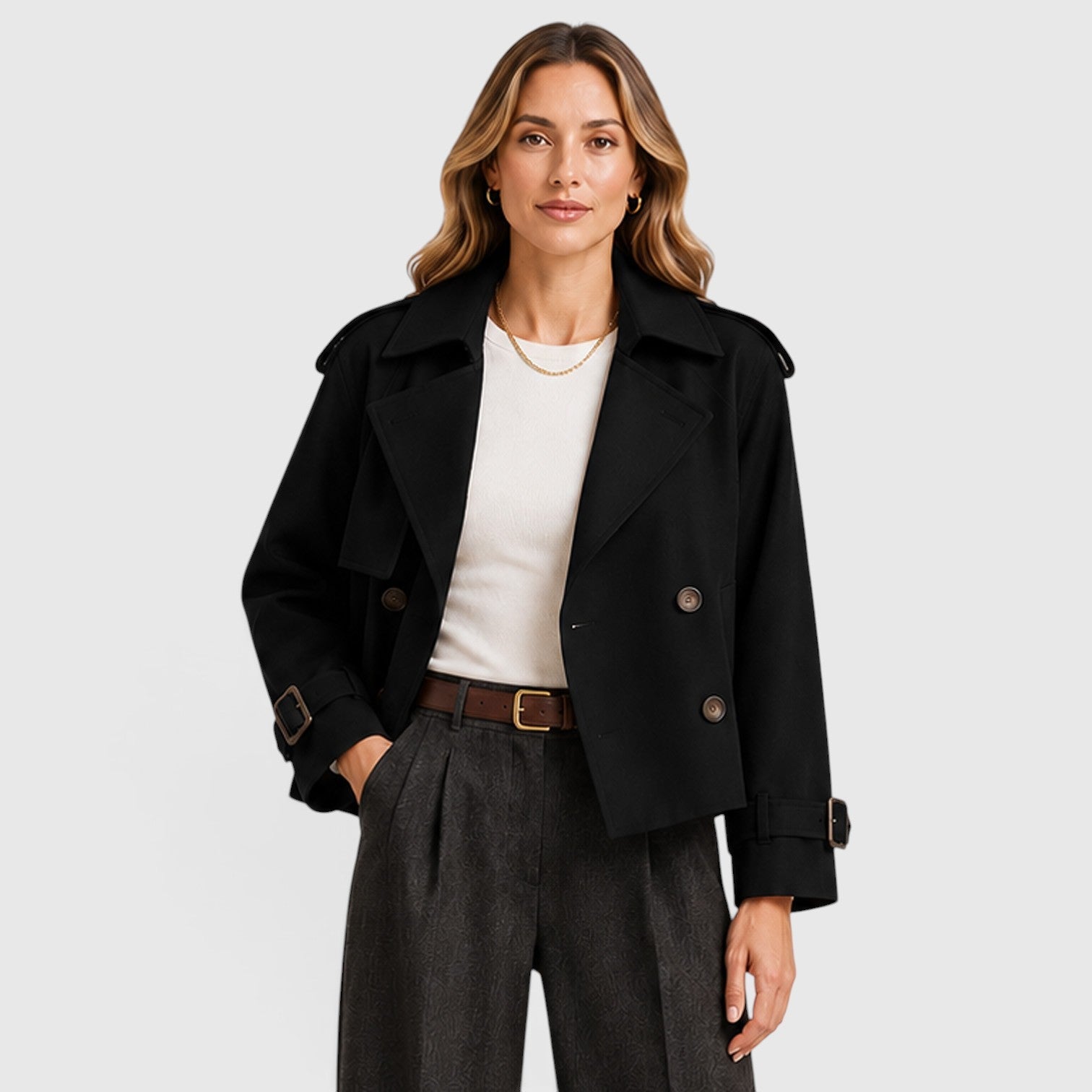 Trench Donna Doppiopetto Leggero Smart Casual