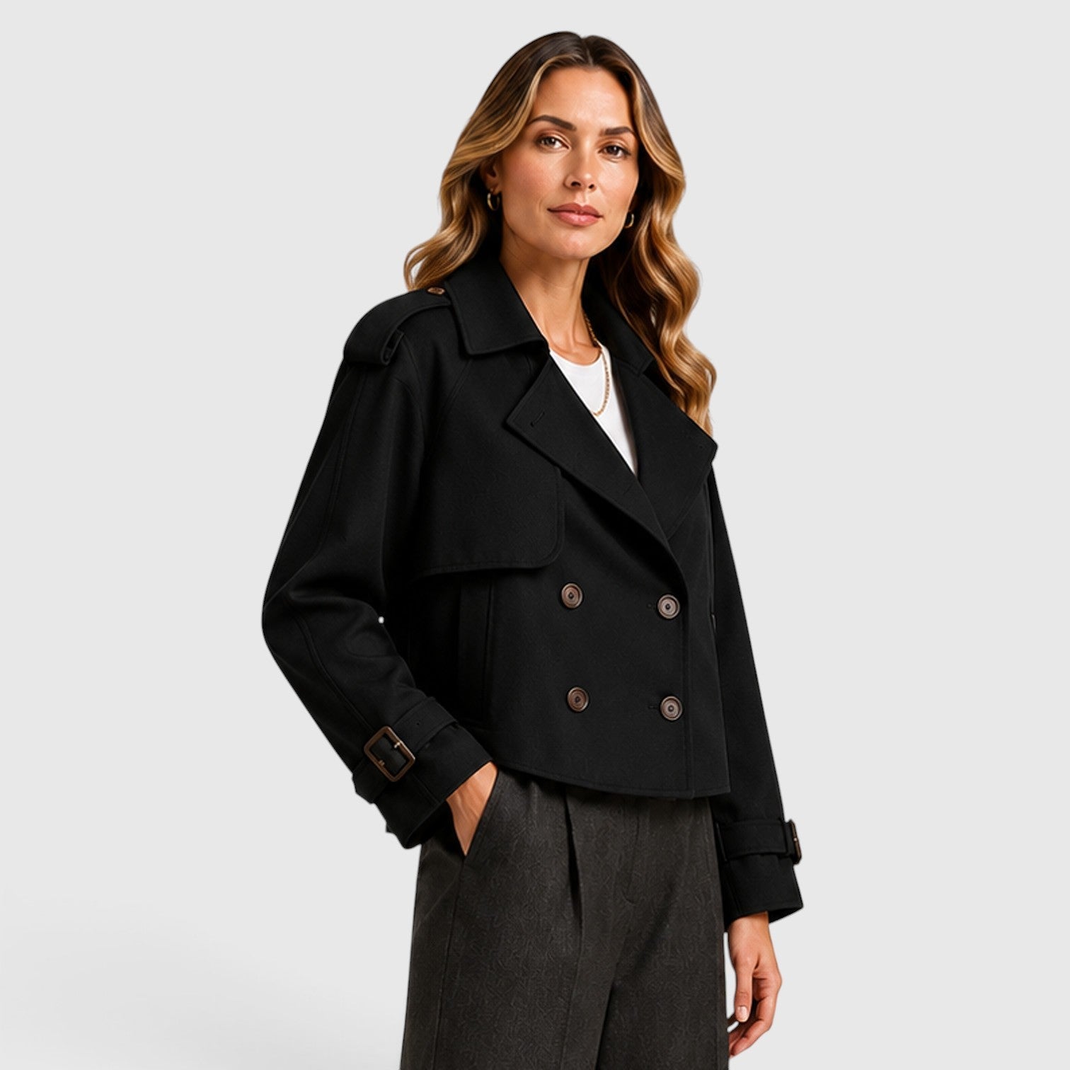 Trench Donna Doppiopetto Leggero Smart Casual