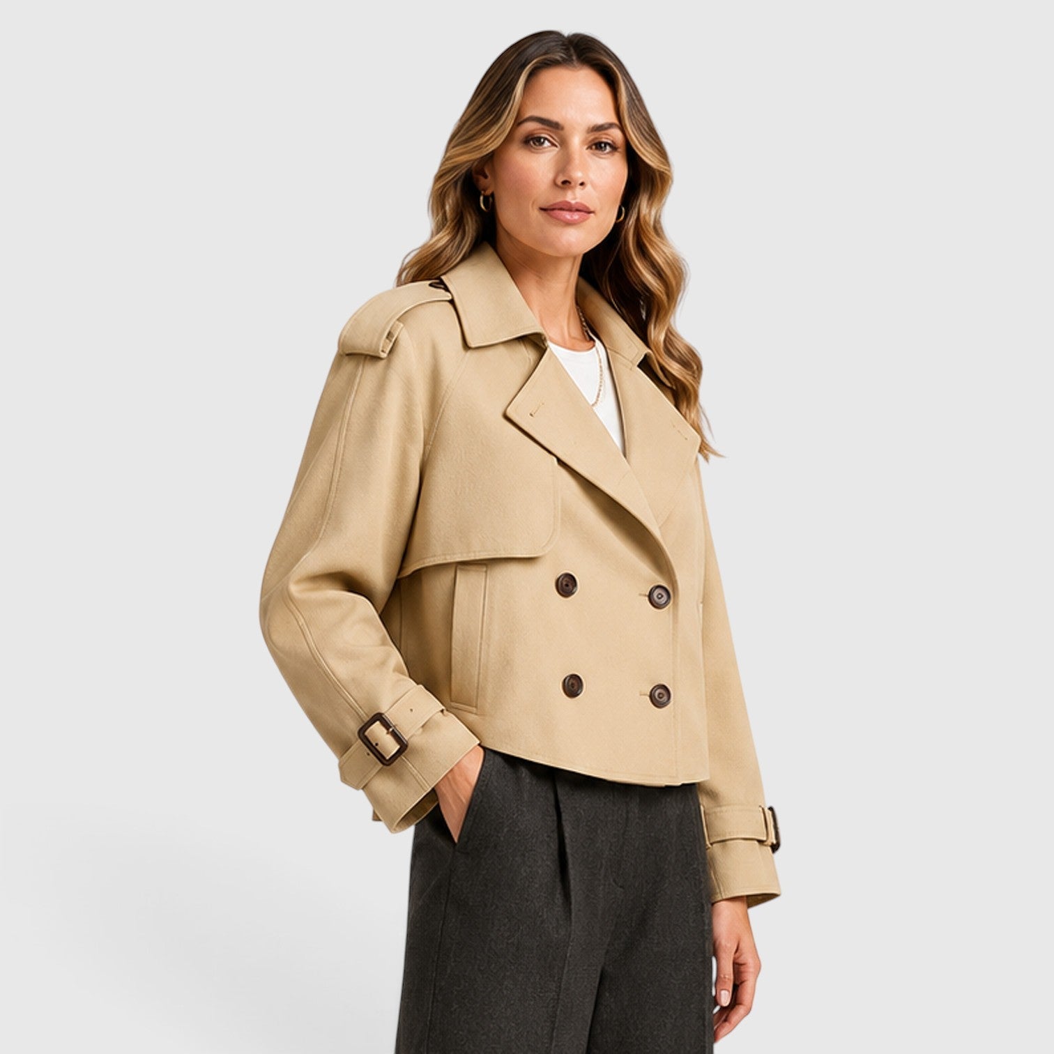 Trench Donna Doppiopetto Leggero Smart Casual