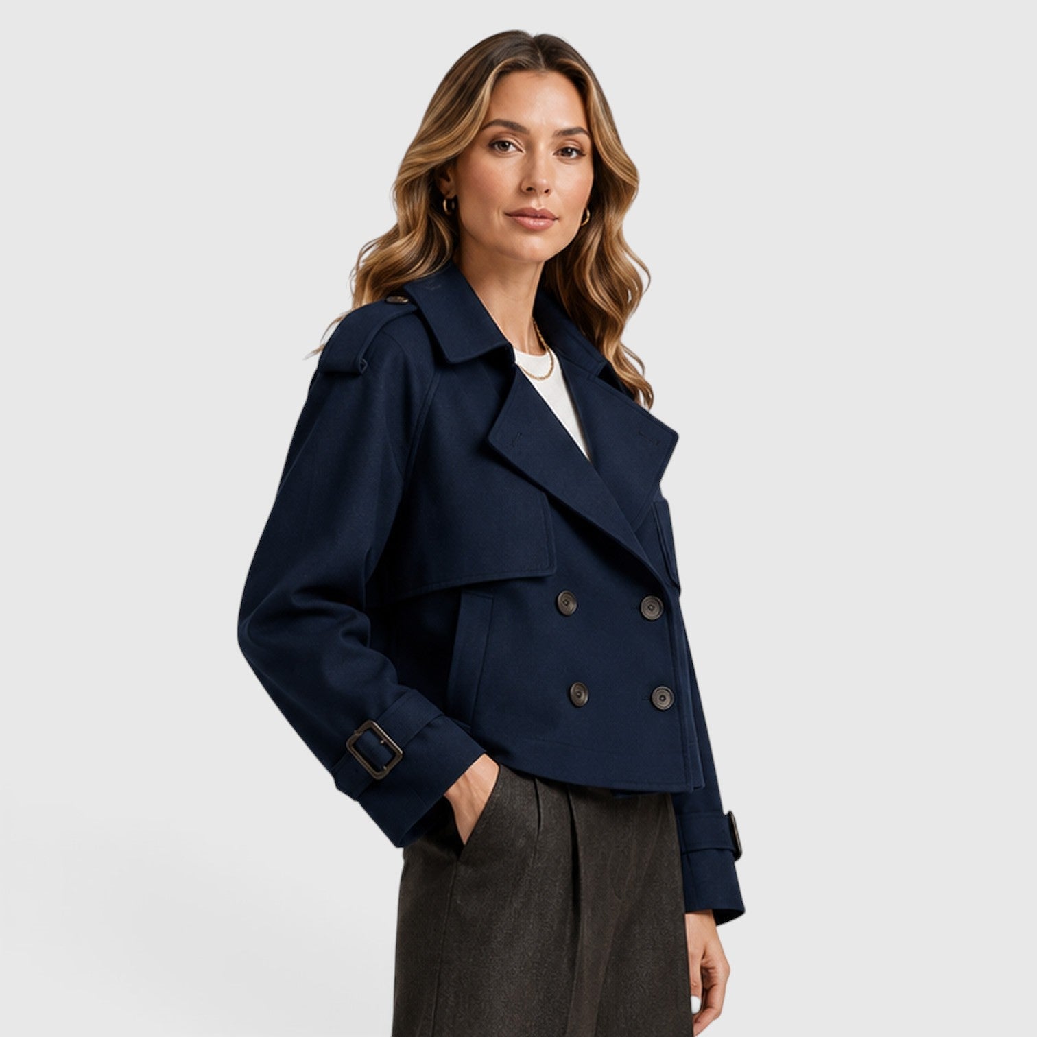 Trench Donna Doppiopetto Leggero Smart Casual