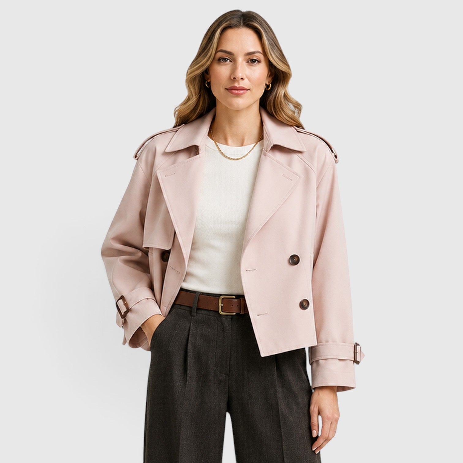 Trench Donna Doppiopetto Leggero Smart Casual