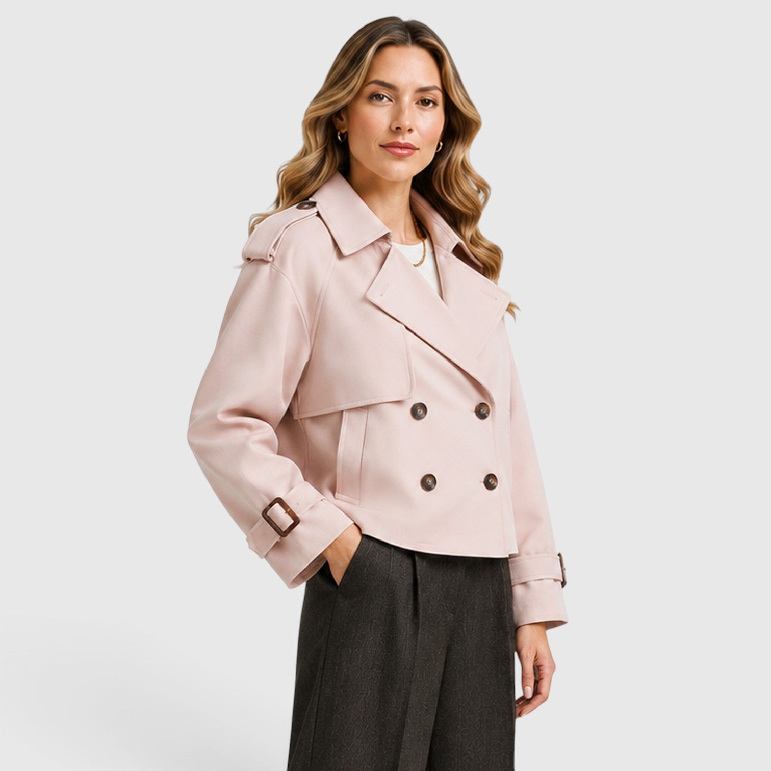 Trench Donna Doppiopetto Leggero Smart Casual