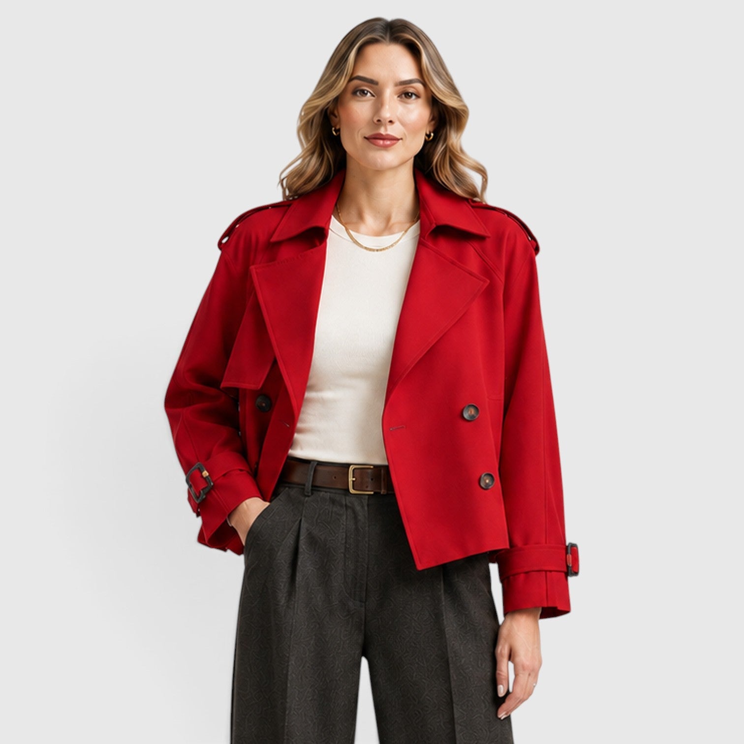 Trench Donna Doppiopetto Leggero Smart Casual