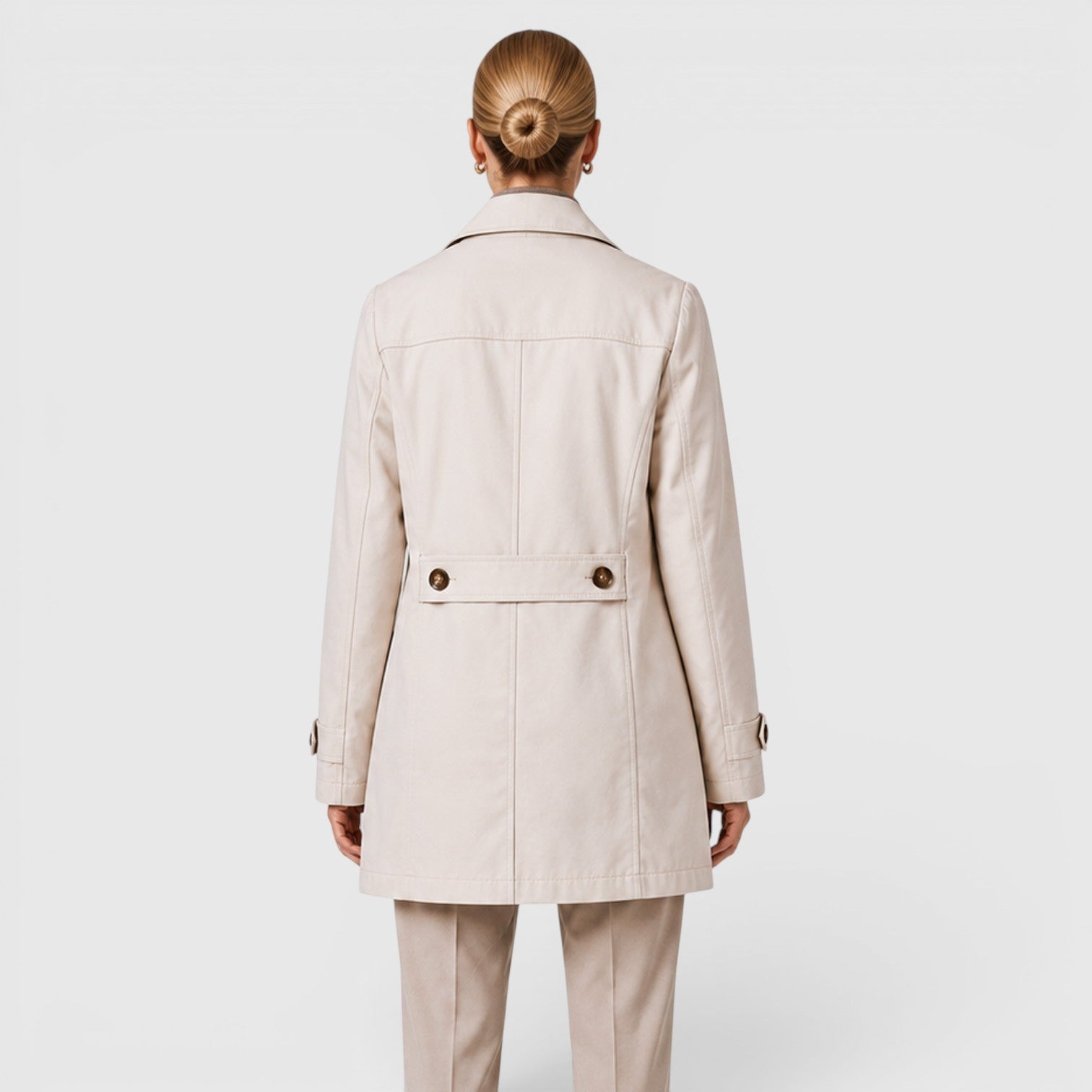 Trench Donna Leggero Lungo Slim Smart Casual
