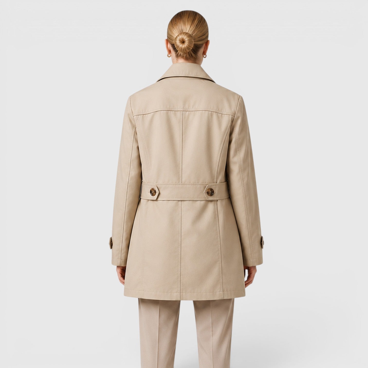 Trench Donna Leggero Lungo Slim Smart Casual