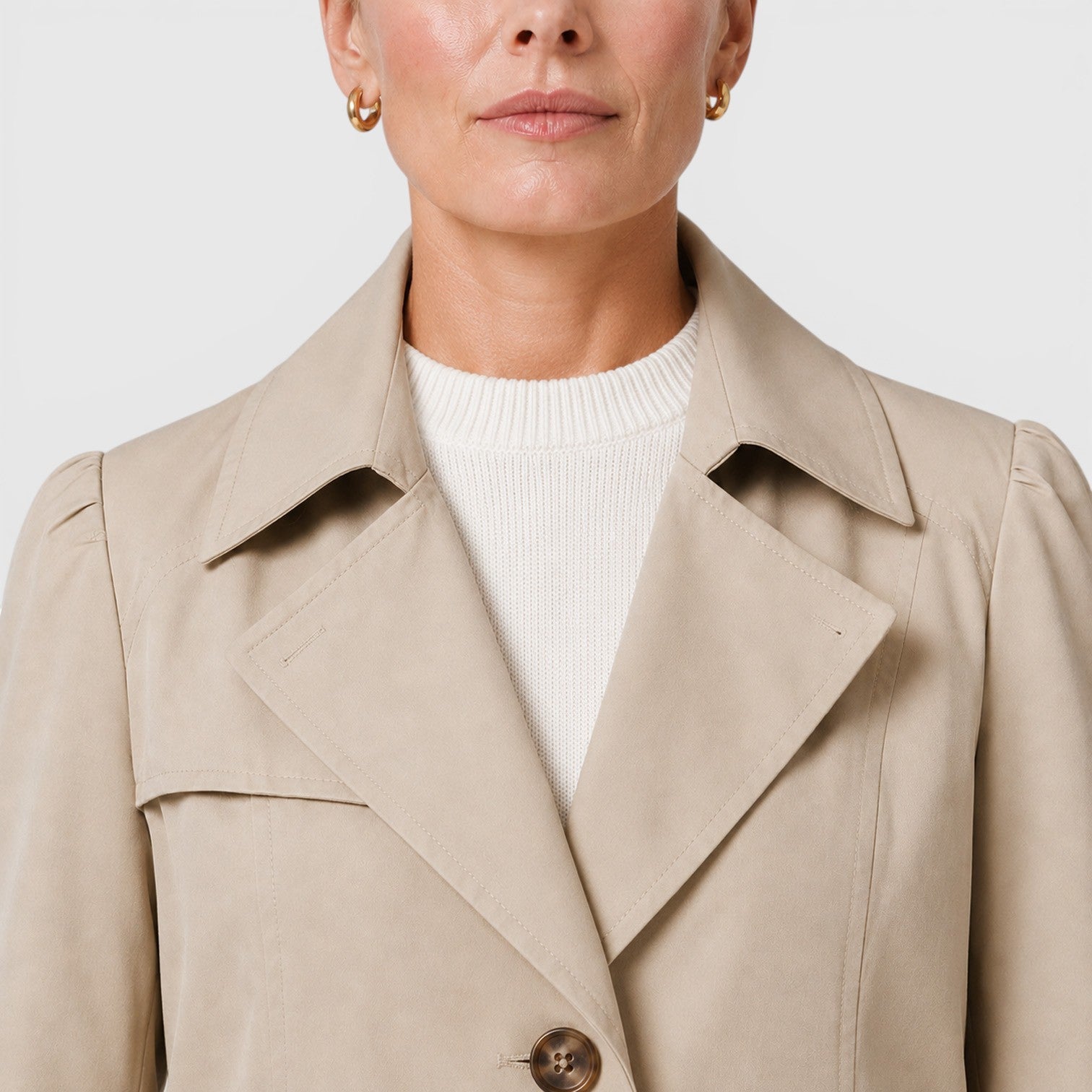 Trench Donna Leggero Lungo Slim Smart Casual