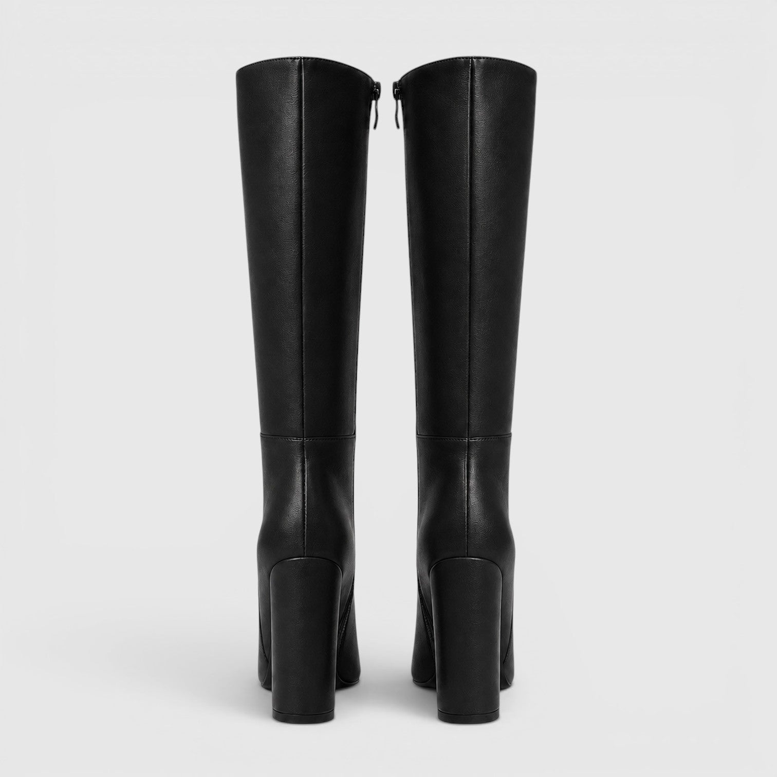 Stivali Donna al Ginocchio Tacco Chunky Punta Affusolata