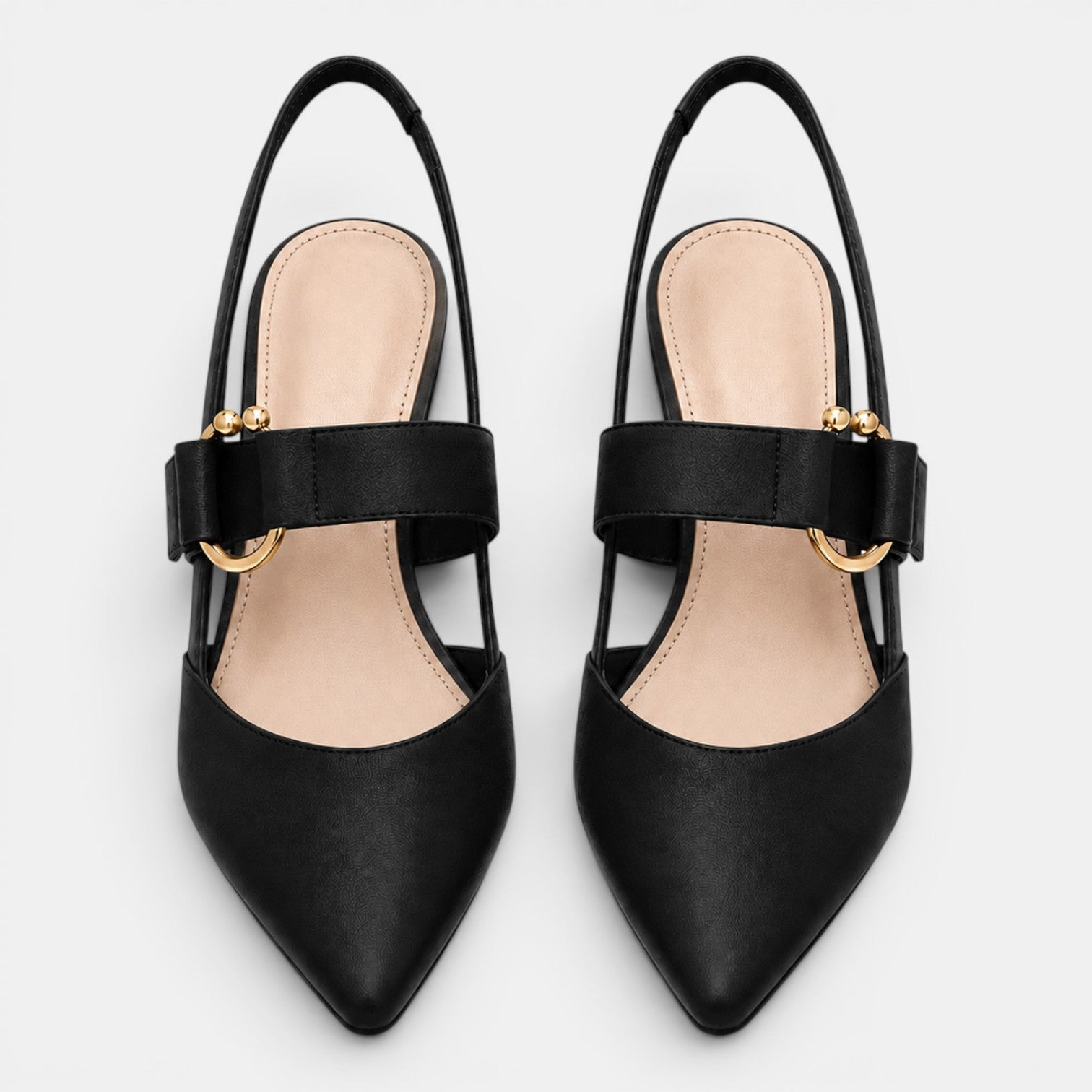 Décolleté Donna Punta Affusolata Tacco 6 cm con Cinturino