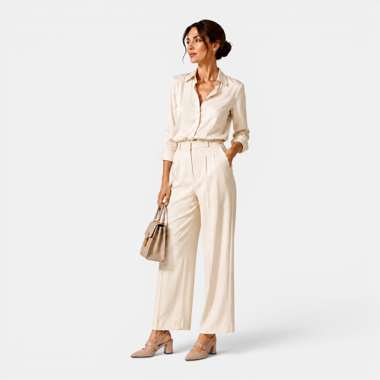 Décolleté Donna Punta Affusolata Tacco 6 cm con Cinturino