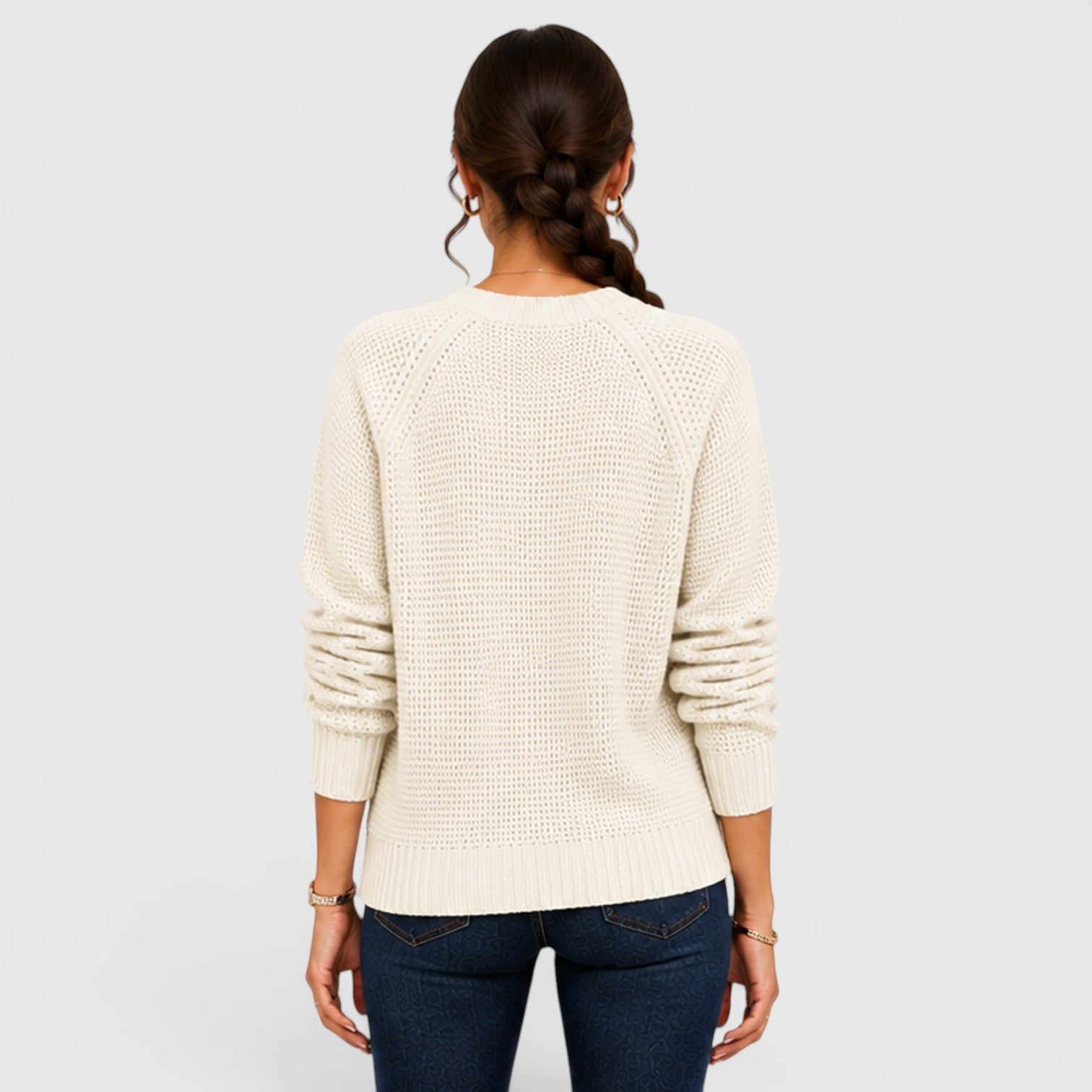 Maglione Donna Girocollo in Ciniglia Morbido da Ufficio
