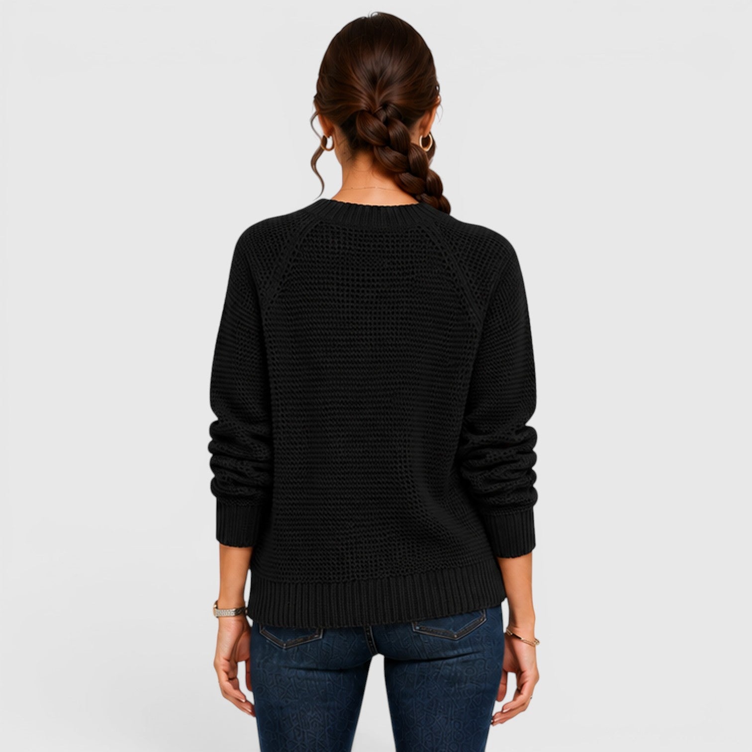 Maglione Donna Girocollo in Ciniglia Morbido da Ufficio