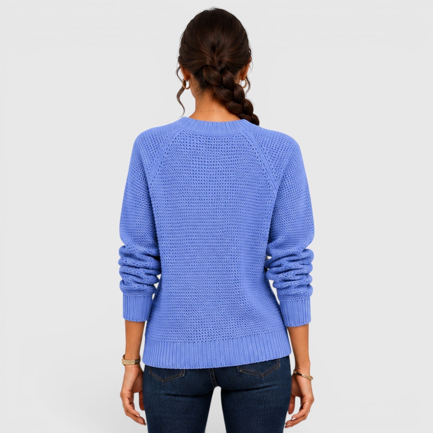 Maglione Donna Girocollo in Ciniglia Morbido da Ufficio