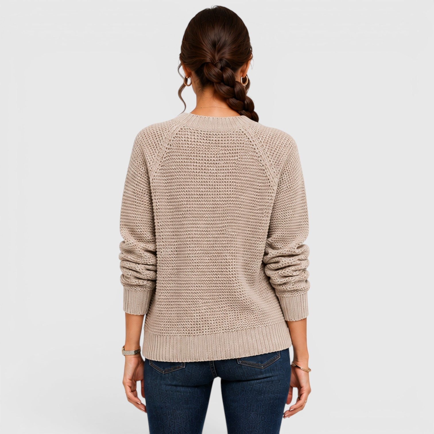 Maglione Donna Girocollo in Ciniglia Morbido da Ufficio
