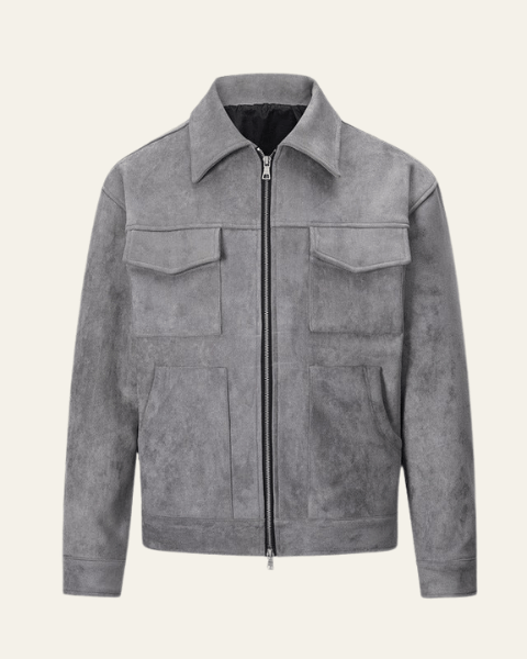 Aurazio Giacca Field Vegana in Scamosciato da Uomo