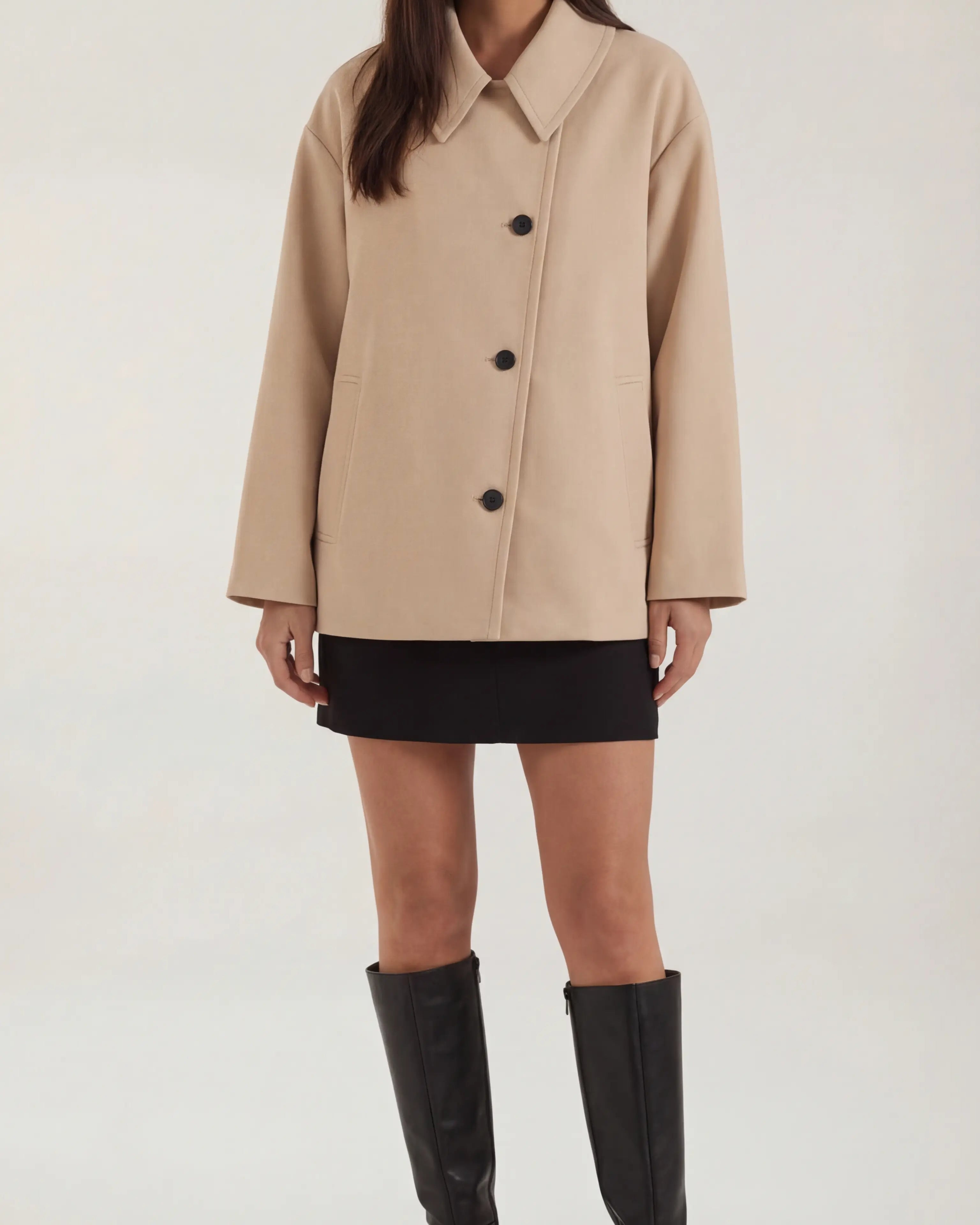 Aurazio Cappotto Oversize Asimmetrico Per Tutti