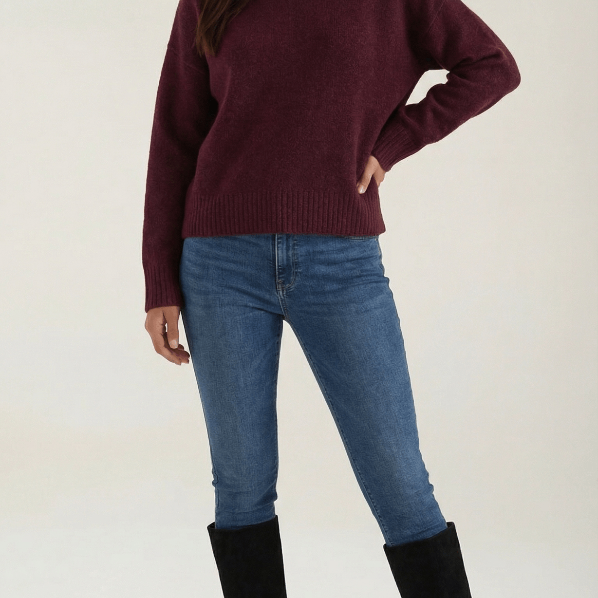 Aurazio Maglione a Collo Alto per Donna