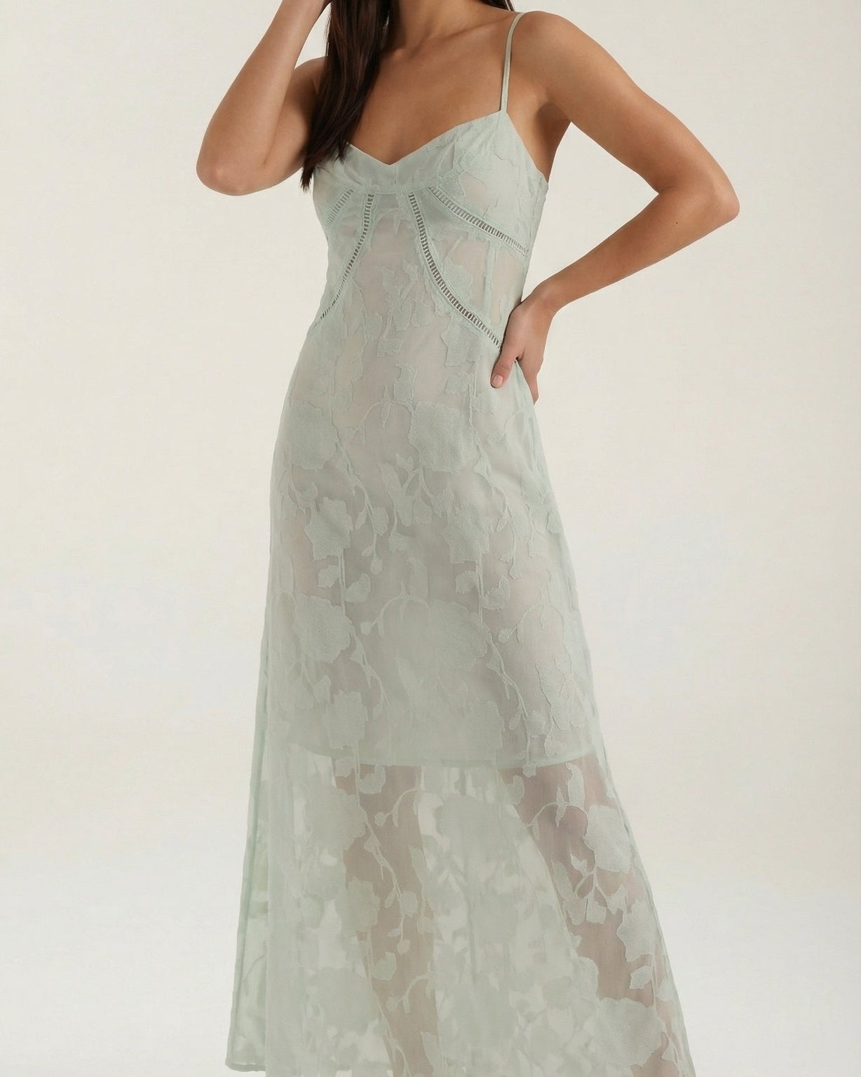 Aurazio Abito Maxi in Pizzo da Donna