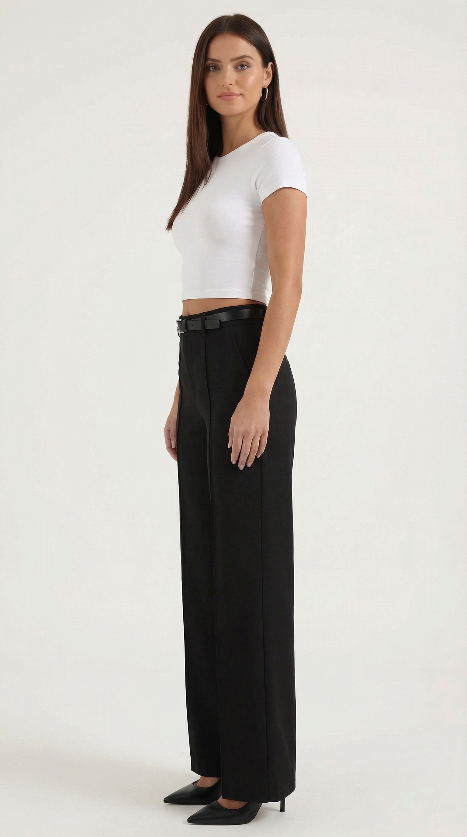 Pantaloni Donna a Gamba Larga Fluidi Eleganti Senza Tempo