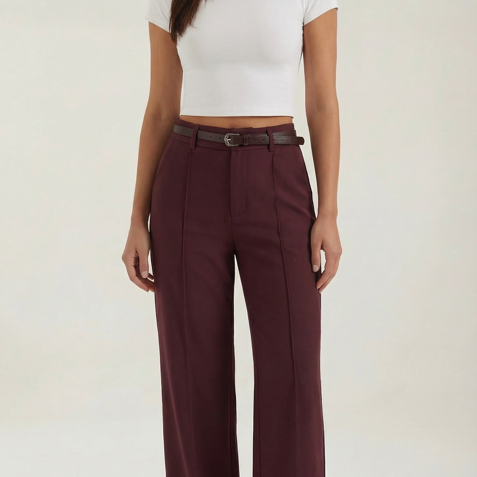 Pantaloni Donna a Gamba Larga Fluidi Eleganti Senza Tempo