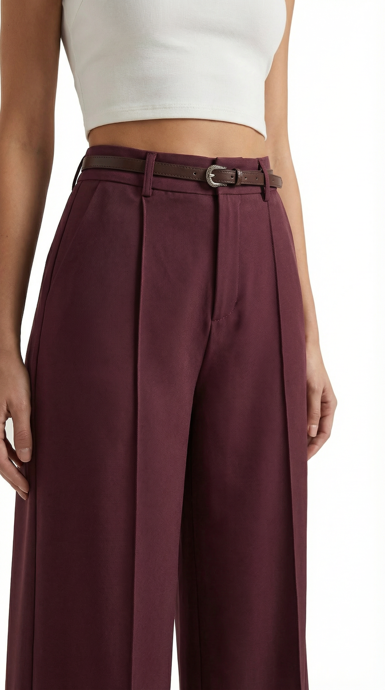 Pantaloni Donna a Gamba Larga Fluidi Eleganti Senza Tempo