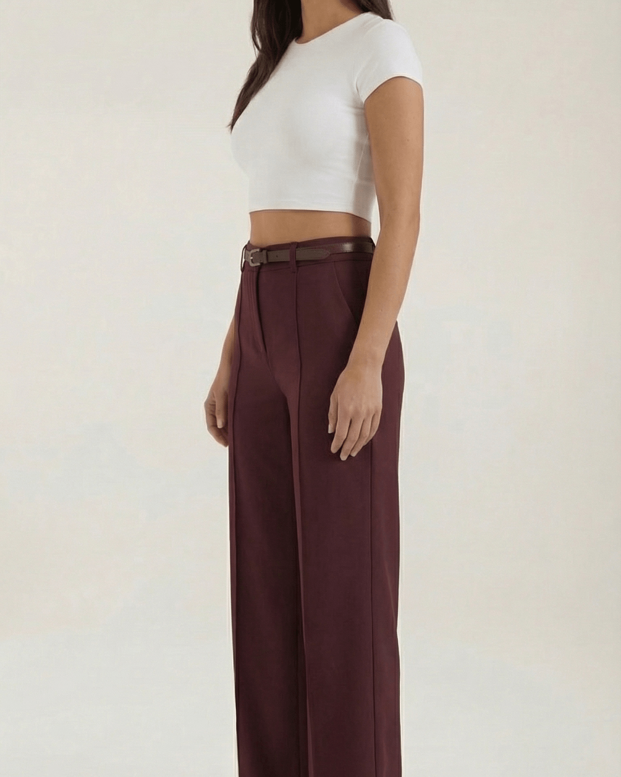 Aurazio Pantaloni a Gamba Larga da Donna