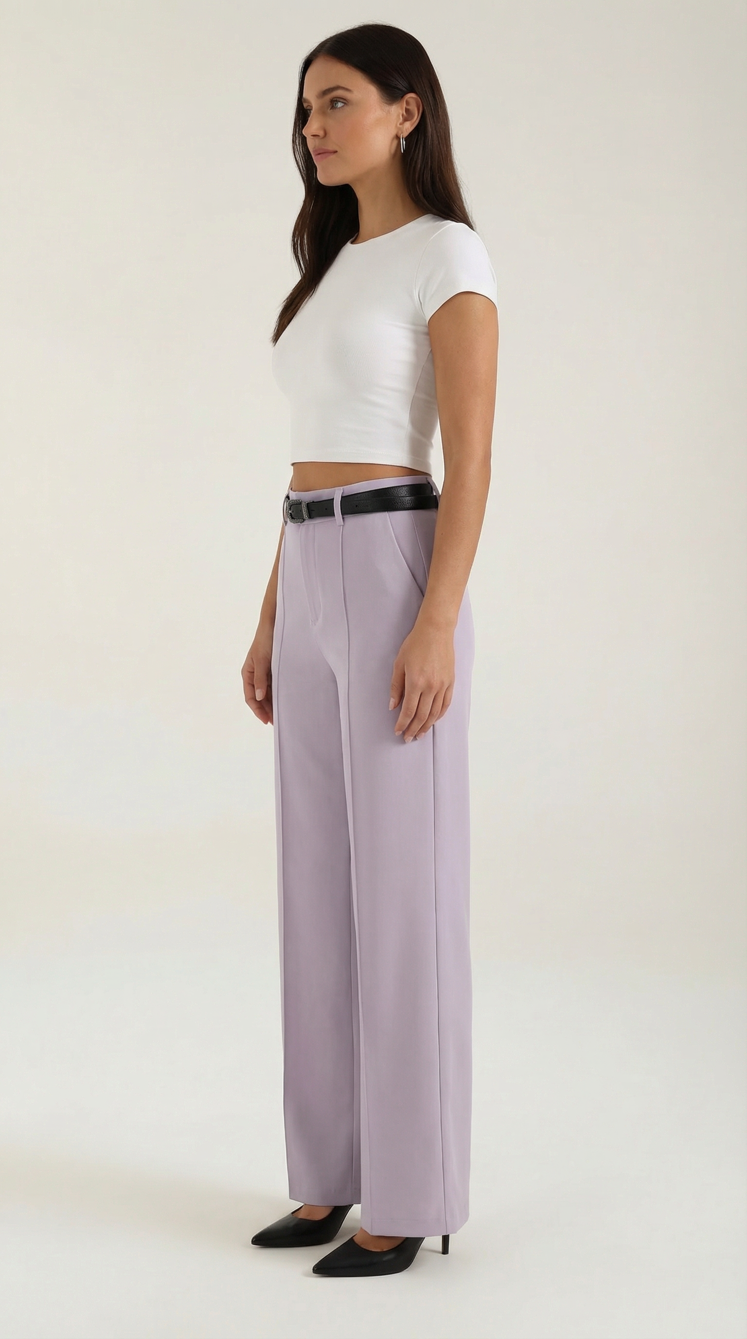 Pantaloni Donna a Gamba Larga Fluidi Eleganti Senza Tempo