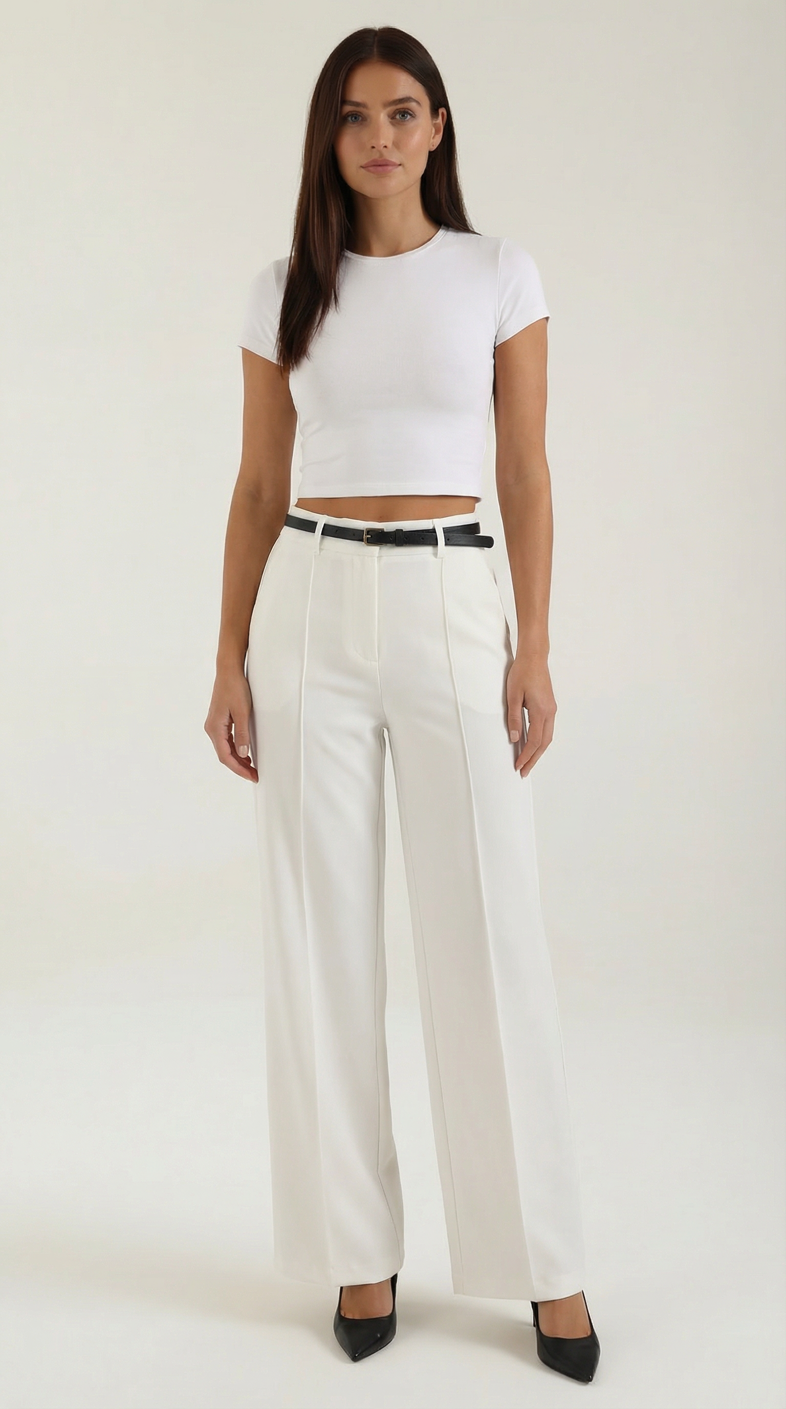 Pantaloni Donna a Gamba Larga Fluidi Eleganti Senza Tempo