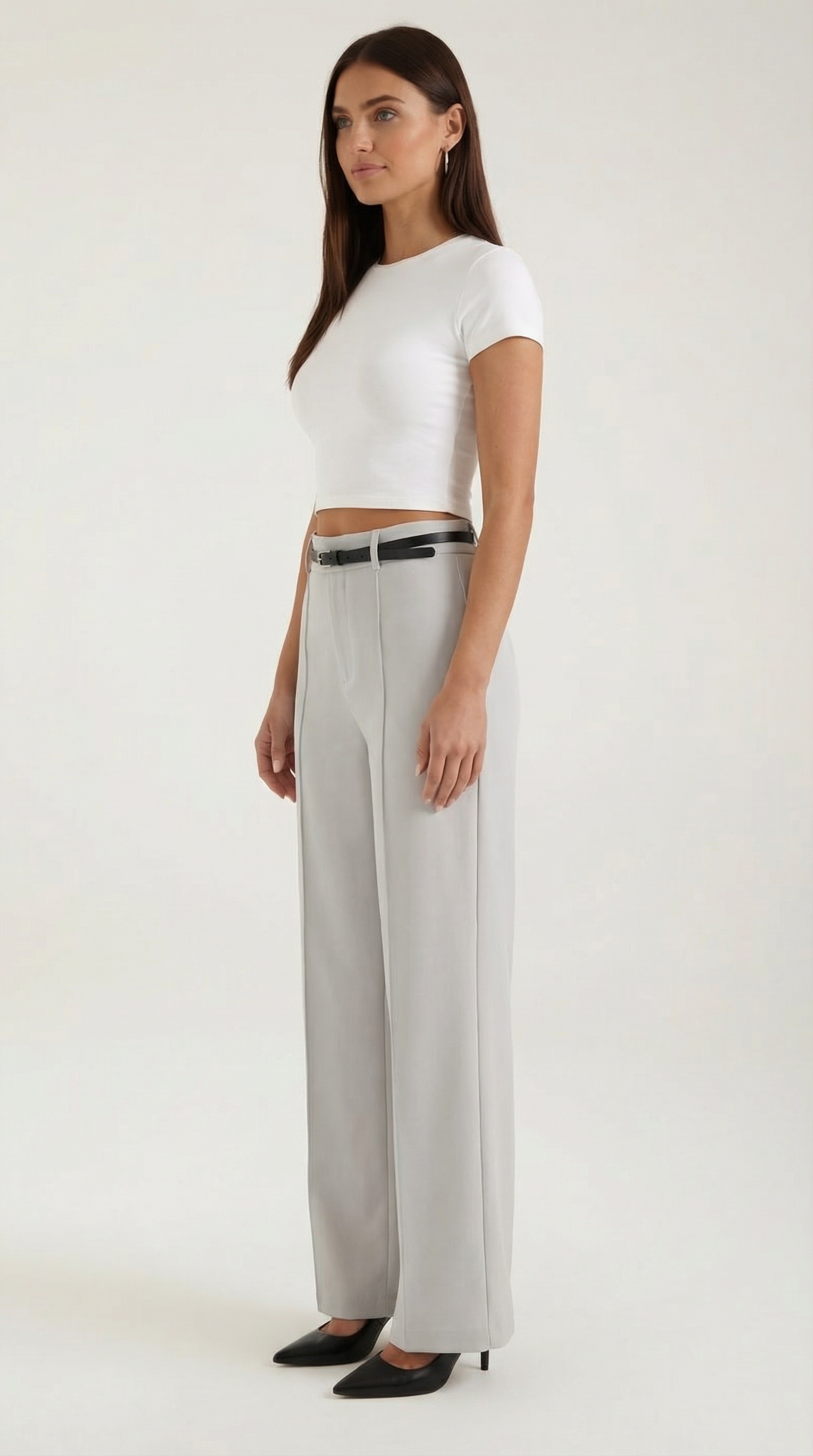 Pantaloni Donna a Gamba Larga Fluidi Eleganti Senza Tempo