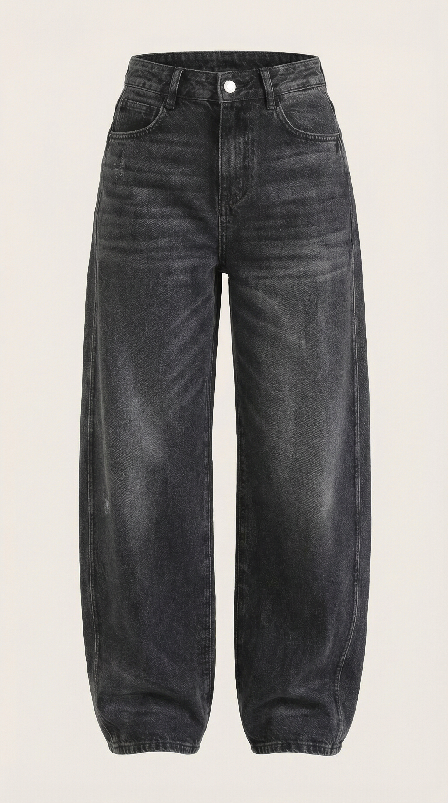 Jeans Donna a Gamba Larga Denim Morbido Rilassato