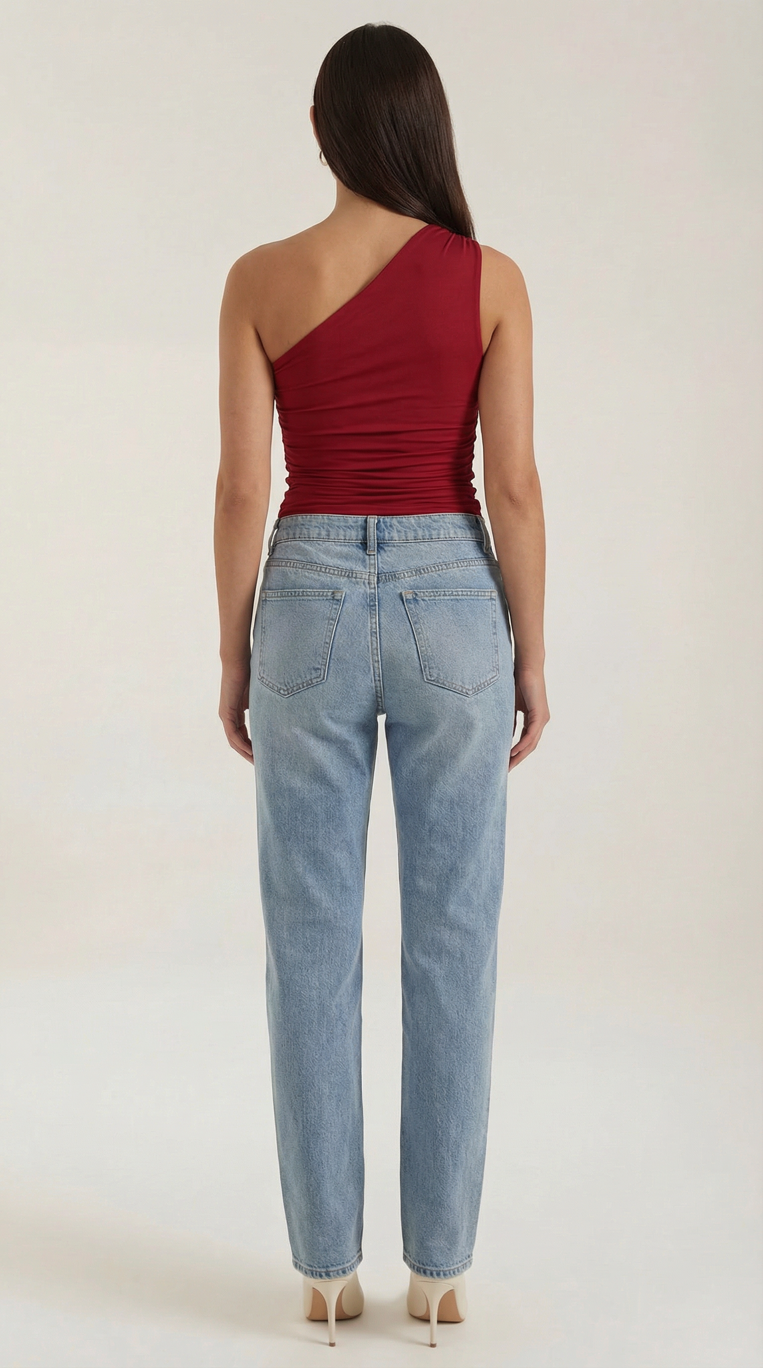 Top Donna Monospalla Elasticizzato Aderente Seconda Pelle