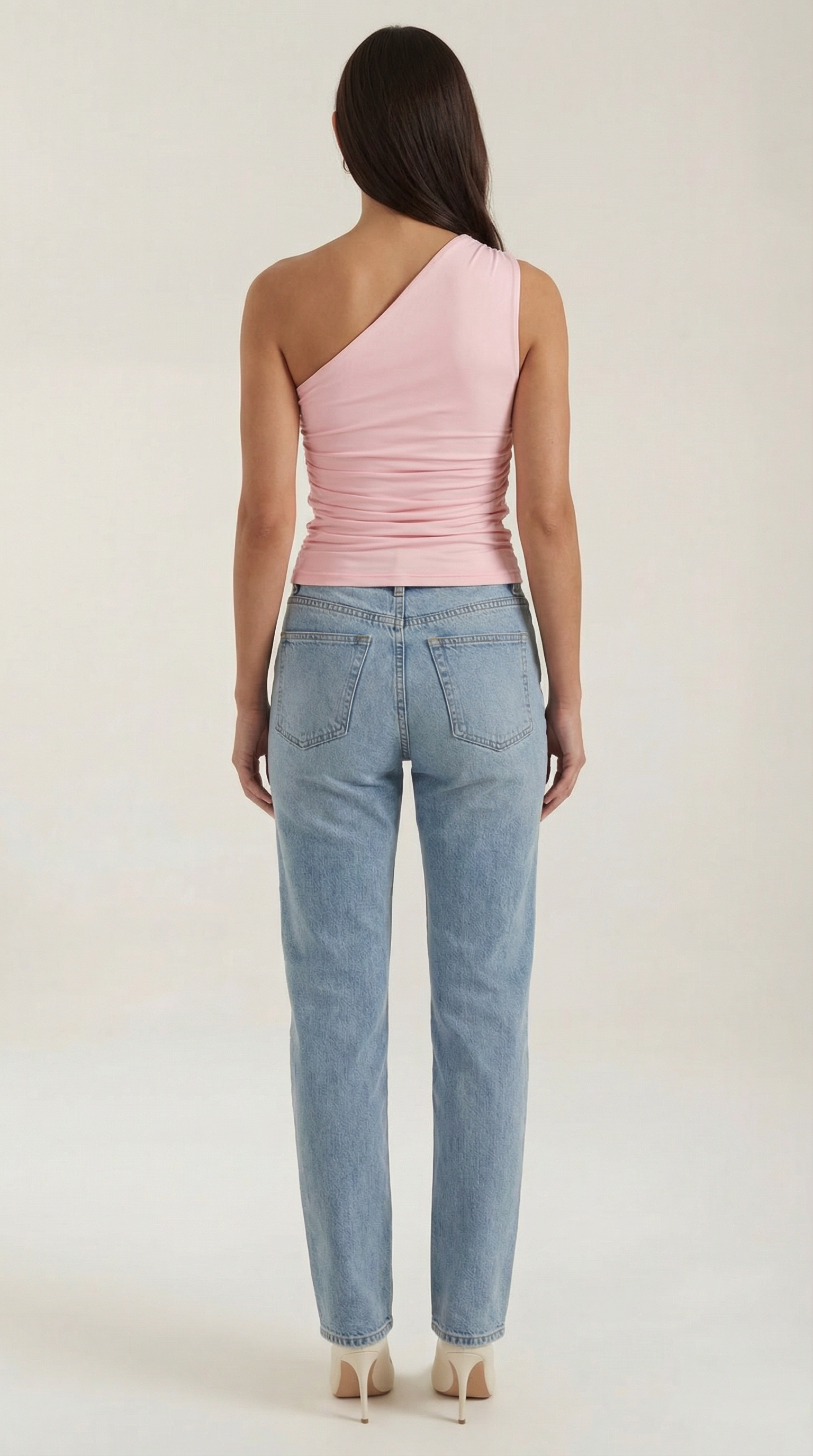 Top Donna Monospalla Elasticizzato Aderente Seconda Pelle
