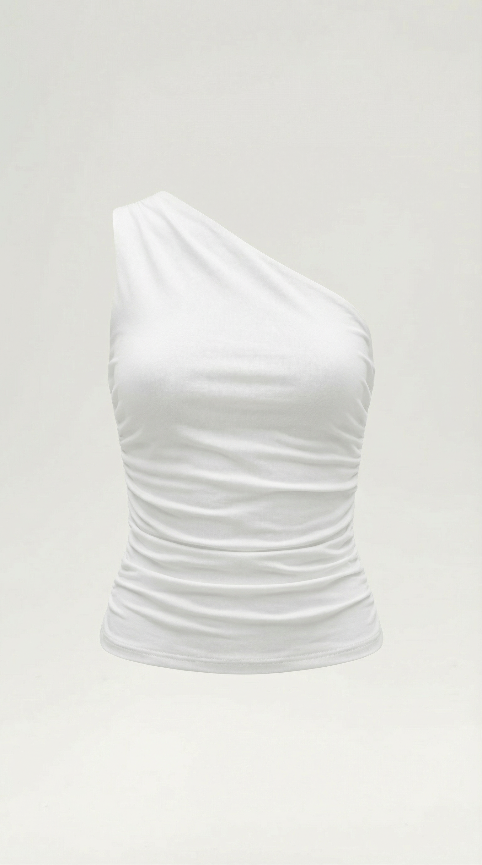 Top Donna Monospalla Elasticizzato Aderente Seconda Pelle