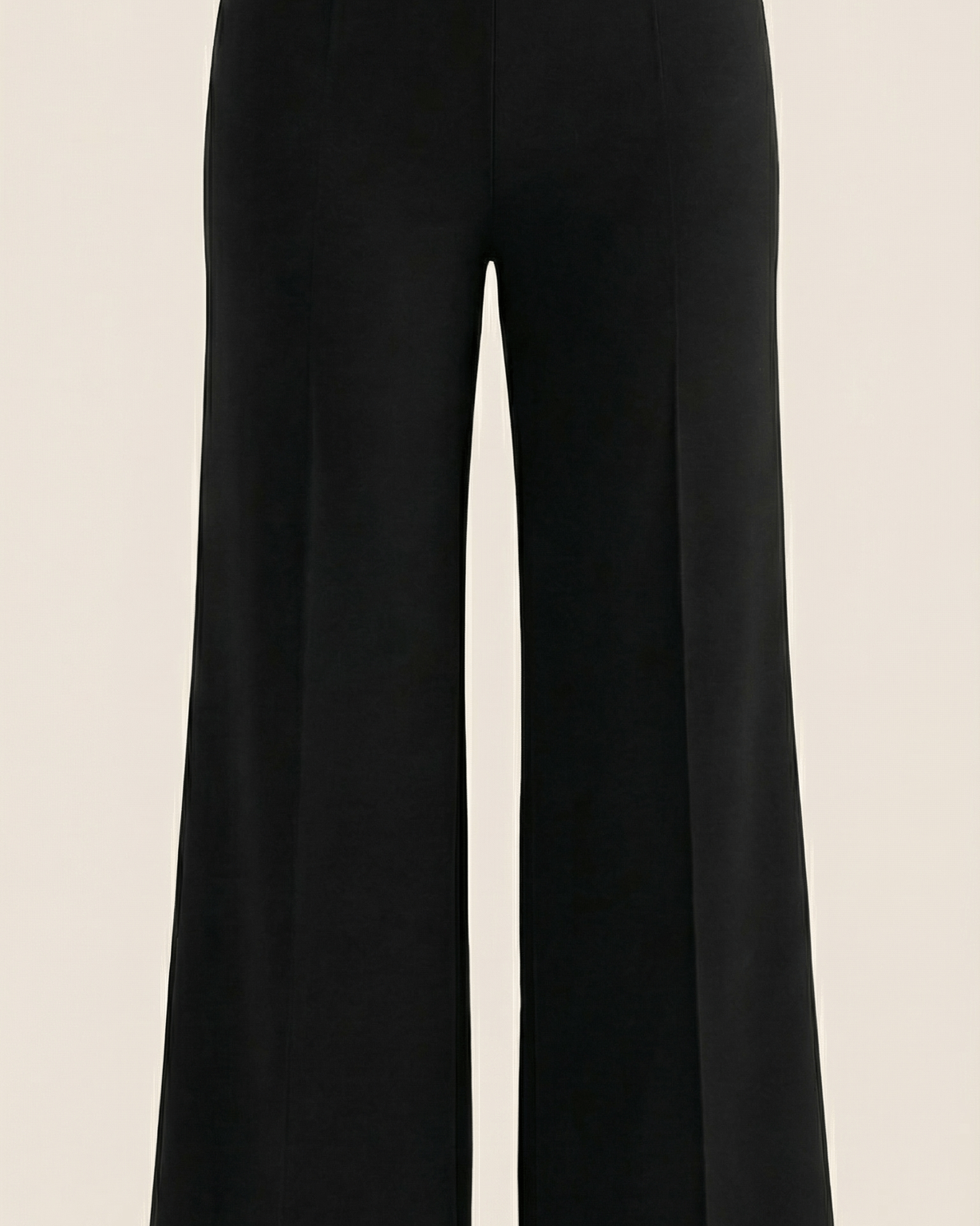 Aurazio Pantaloni Larghi a Vita Media da Donna