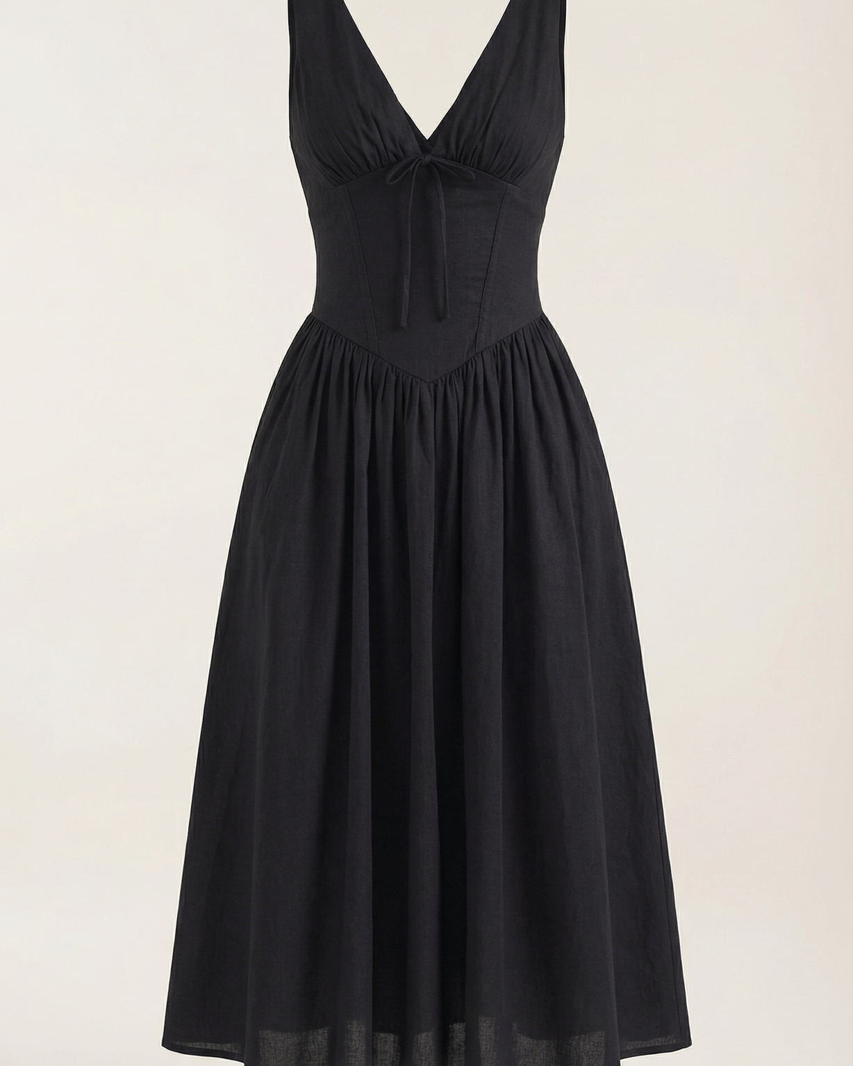 Aurazio Vestito Midi Con Scollo a V per Donna