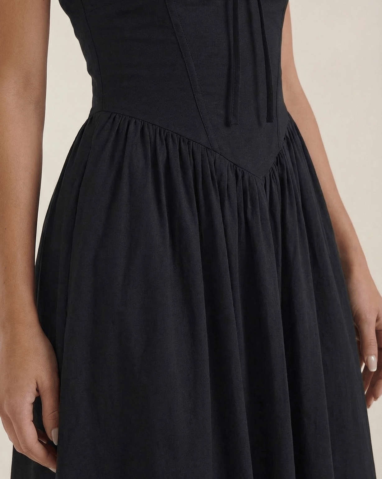 Aurazio Vestito Midi Con Scollo a V per Donna