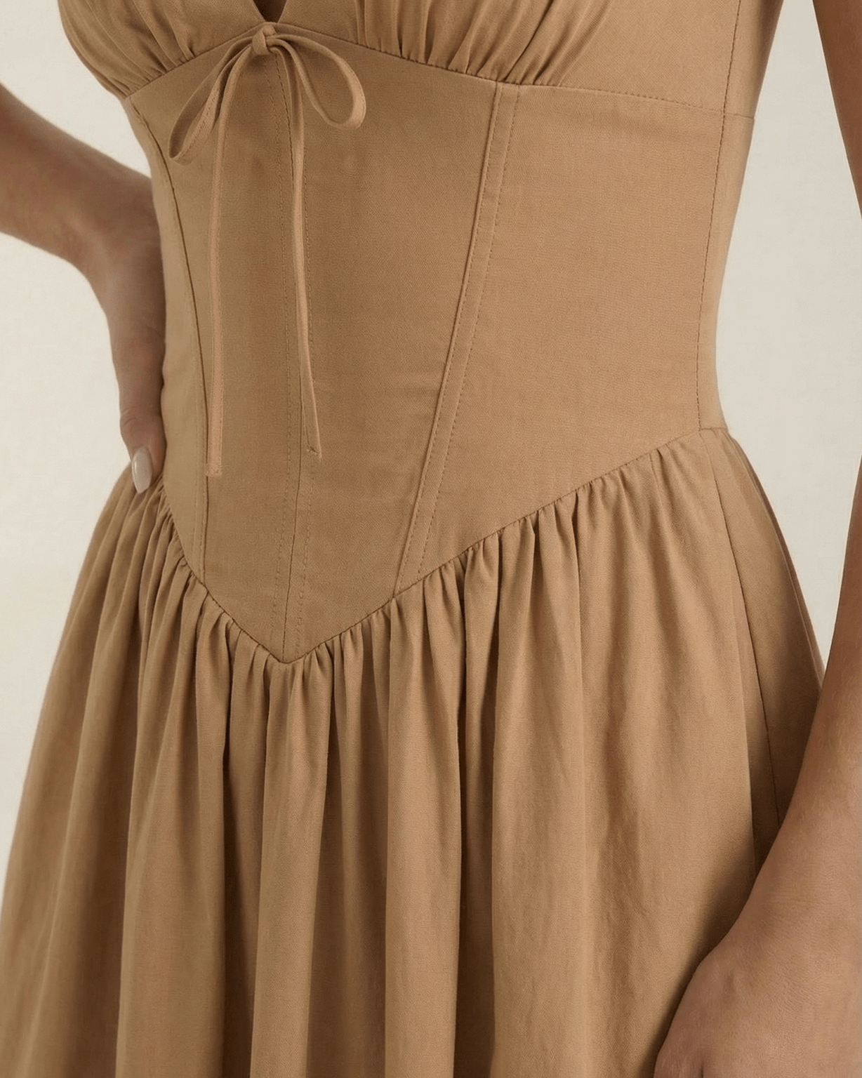 Aurazio Vestito Midi Con Scollo a V per Donna